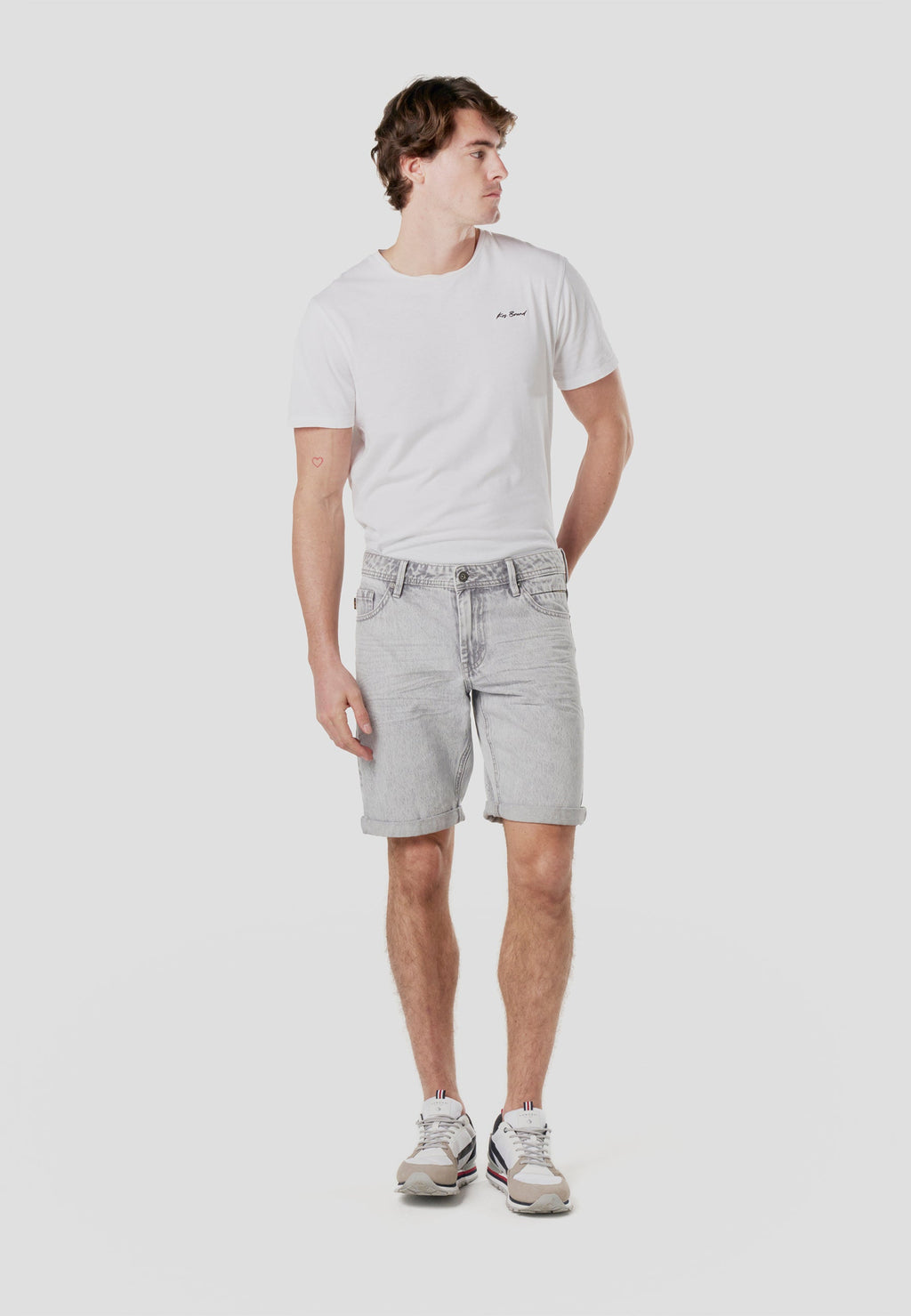 Bermuda Hombre Denim Relaxed Gris – Koroshi 2611PS50