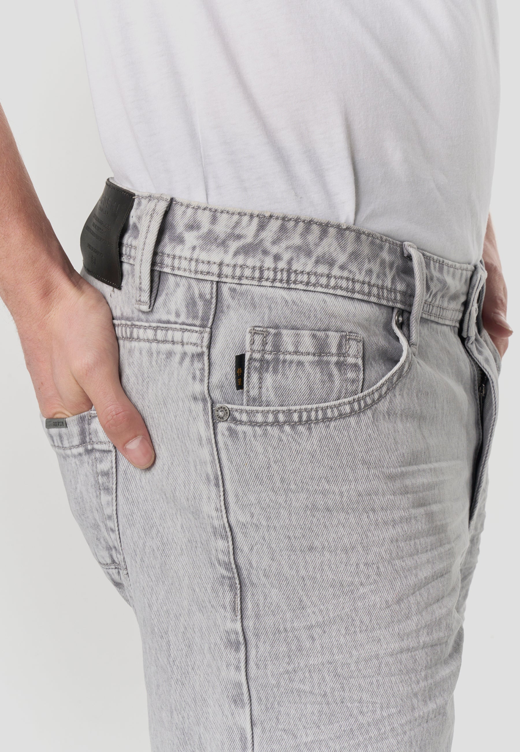 Bermuda Hombre Denim Relaxed Gris – Koroshi 2611PS50