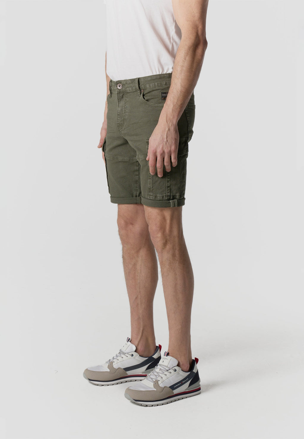 Bermuda Hombre Cargo Denim Verde – Koroshi 2611PS60