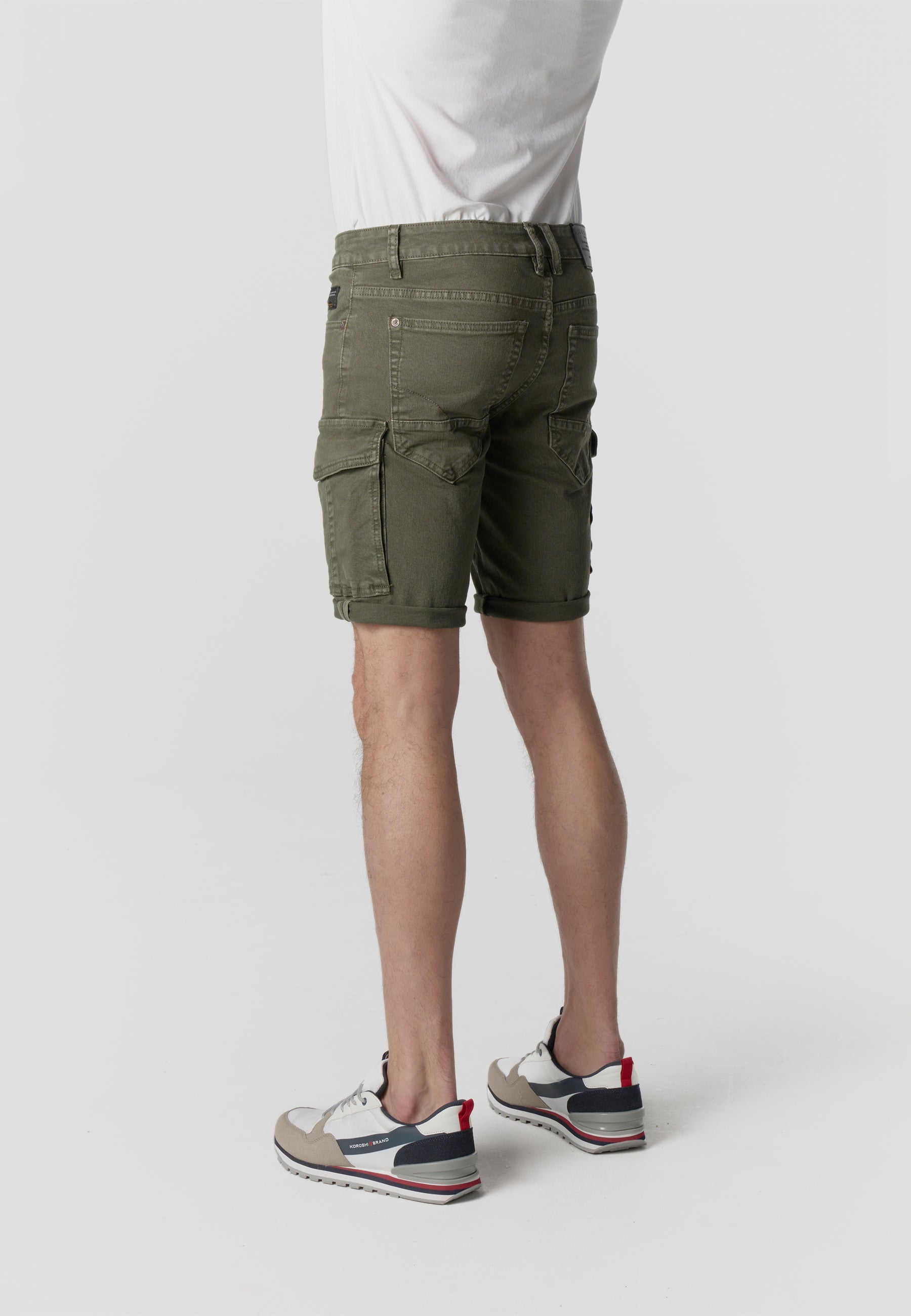 Bermuda Hombre Cargo Denim Verde – Koroshi 2611PS60