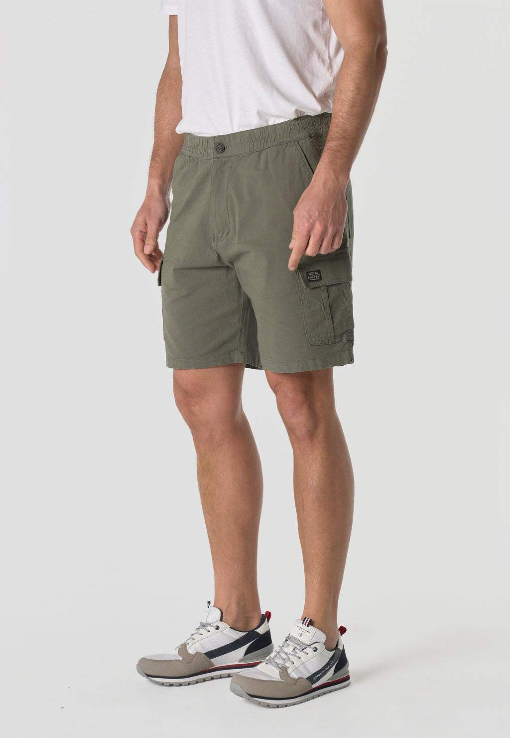 Bermuda Hombre Cargo Algodón Relaxed Kaki – Koroshi 2611PS93