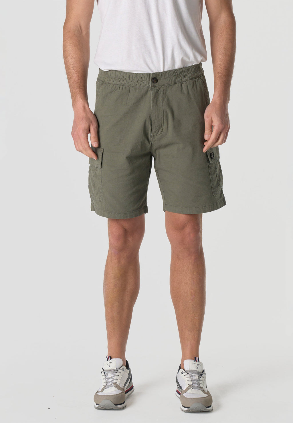Bermuda Hombre Cargo Algodón Relaxed Kaki – Koroshi 2611PS93