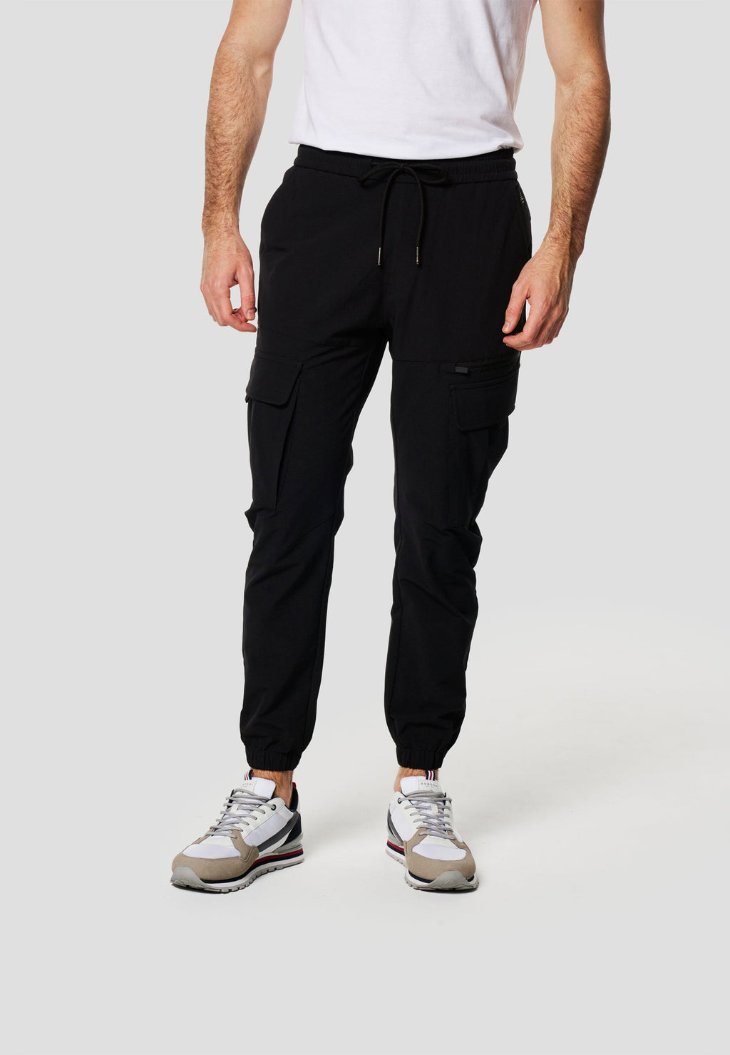 Pantalón Jogger Largo Hombre Elástico Negro  | Koroshi