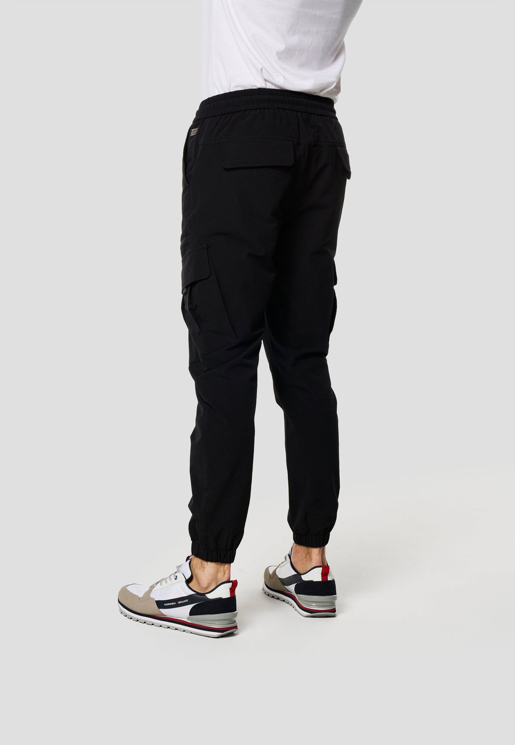 Pantalón Jogger Largo Hombre Elástico Negro  | Koroshi