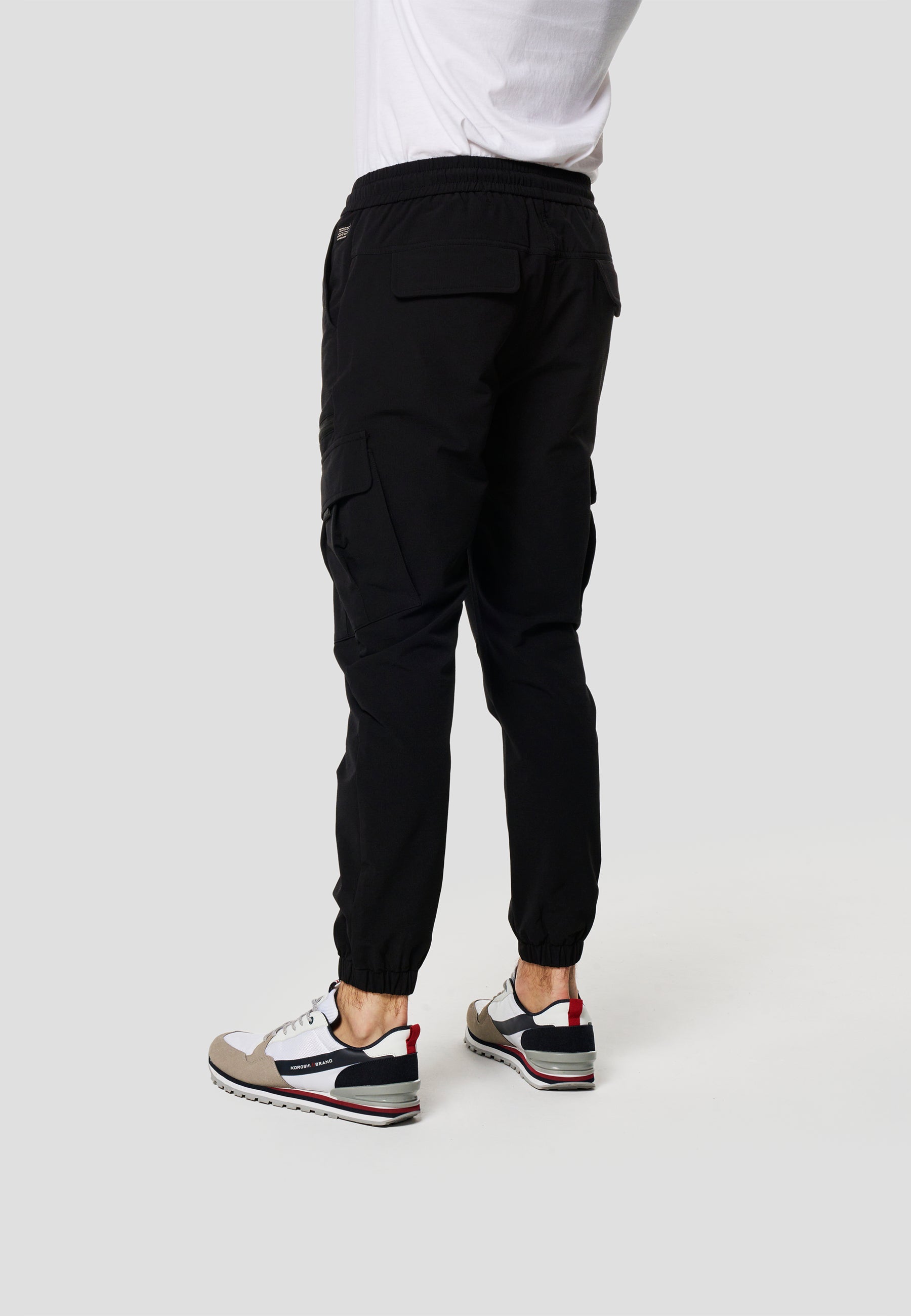 Pantalón Jogger Largo Hombre Elástico Negro  | Koroshi