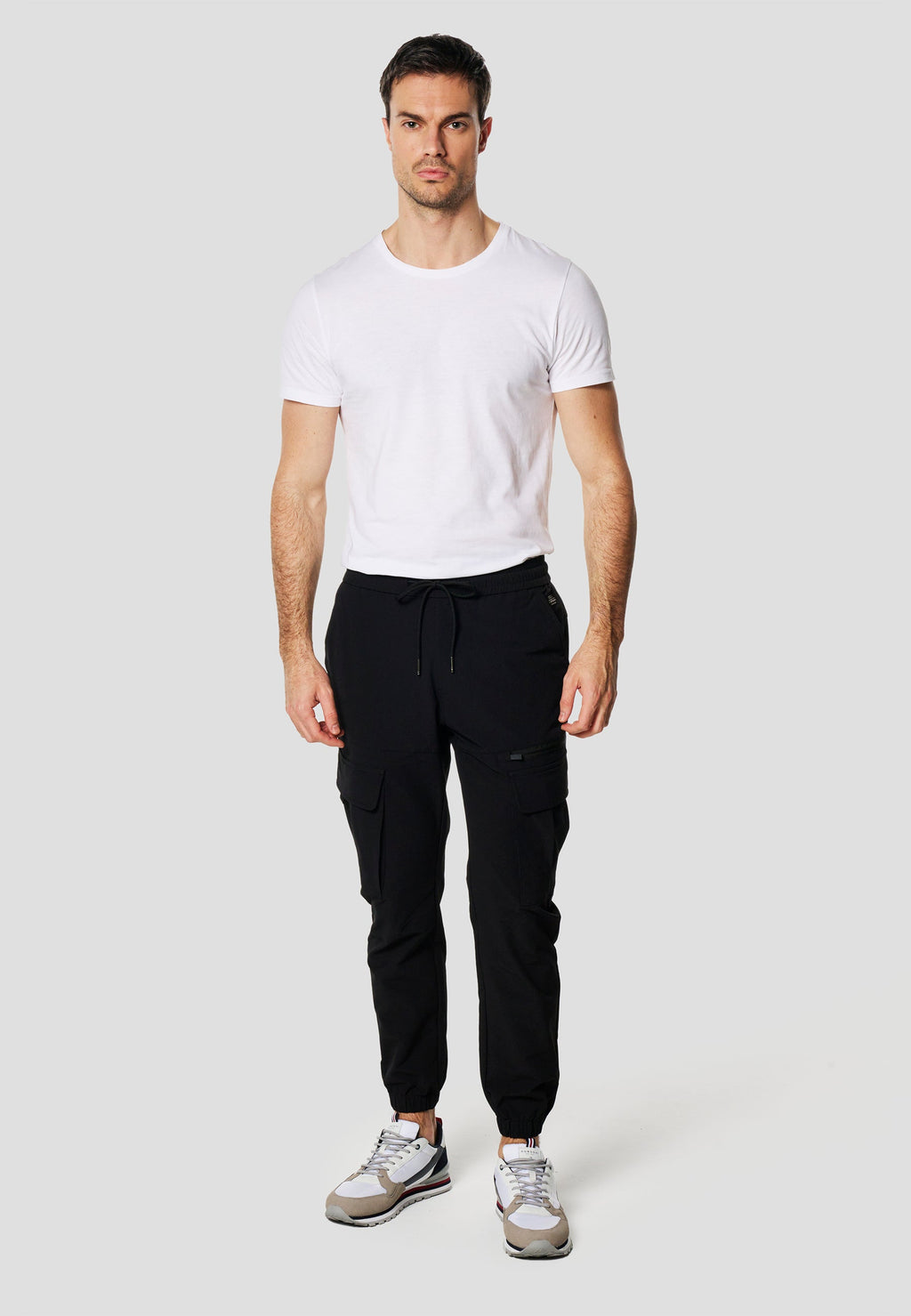 Pantalón Jogger Largo Hombre Elástico Negro  | Koroshi