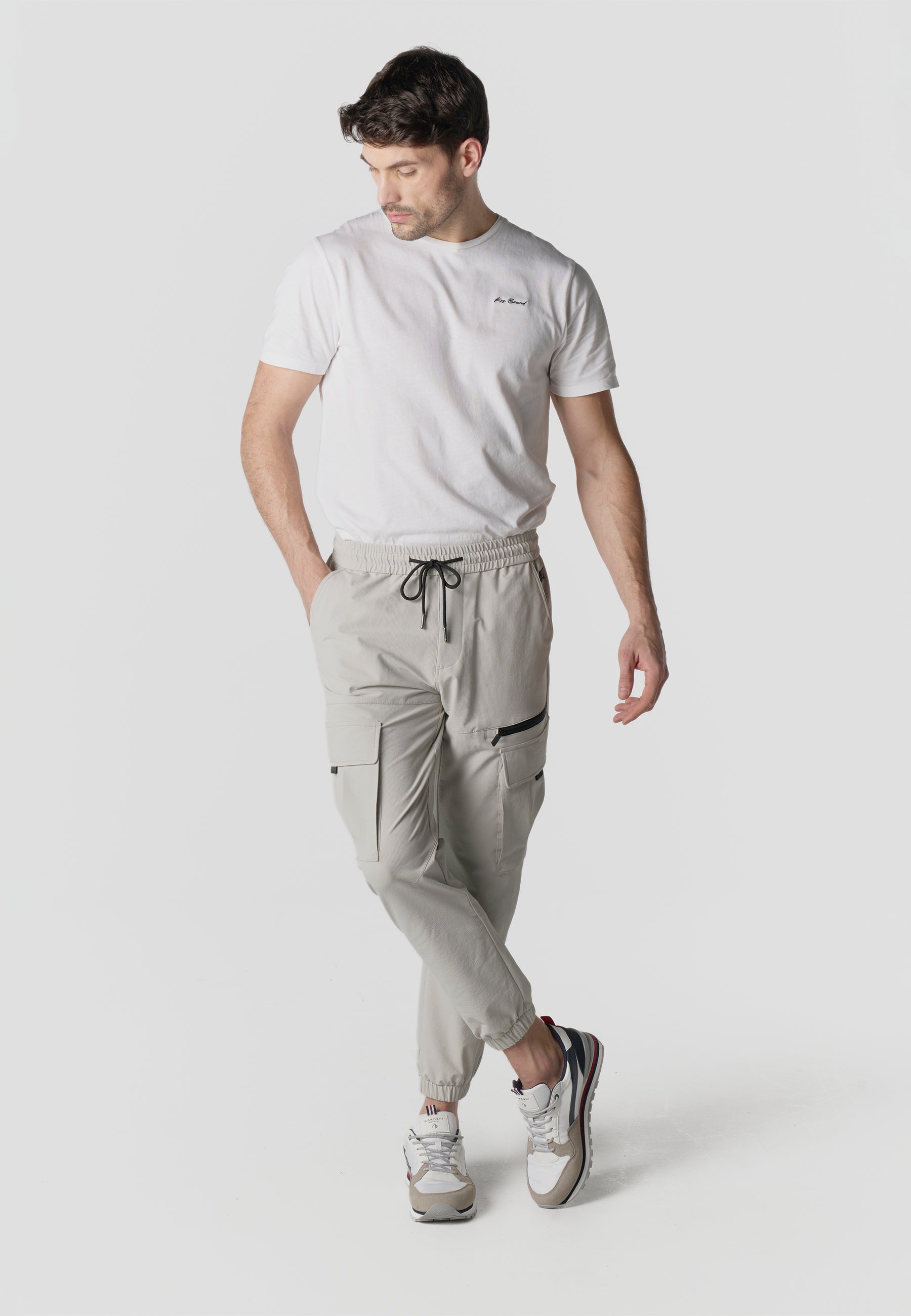 Pantalón Jogger Largo Hombre Elástico Negro  | Koroshi