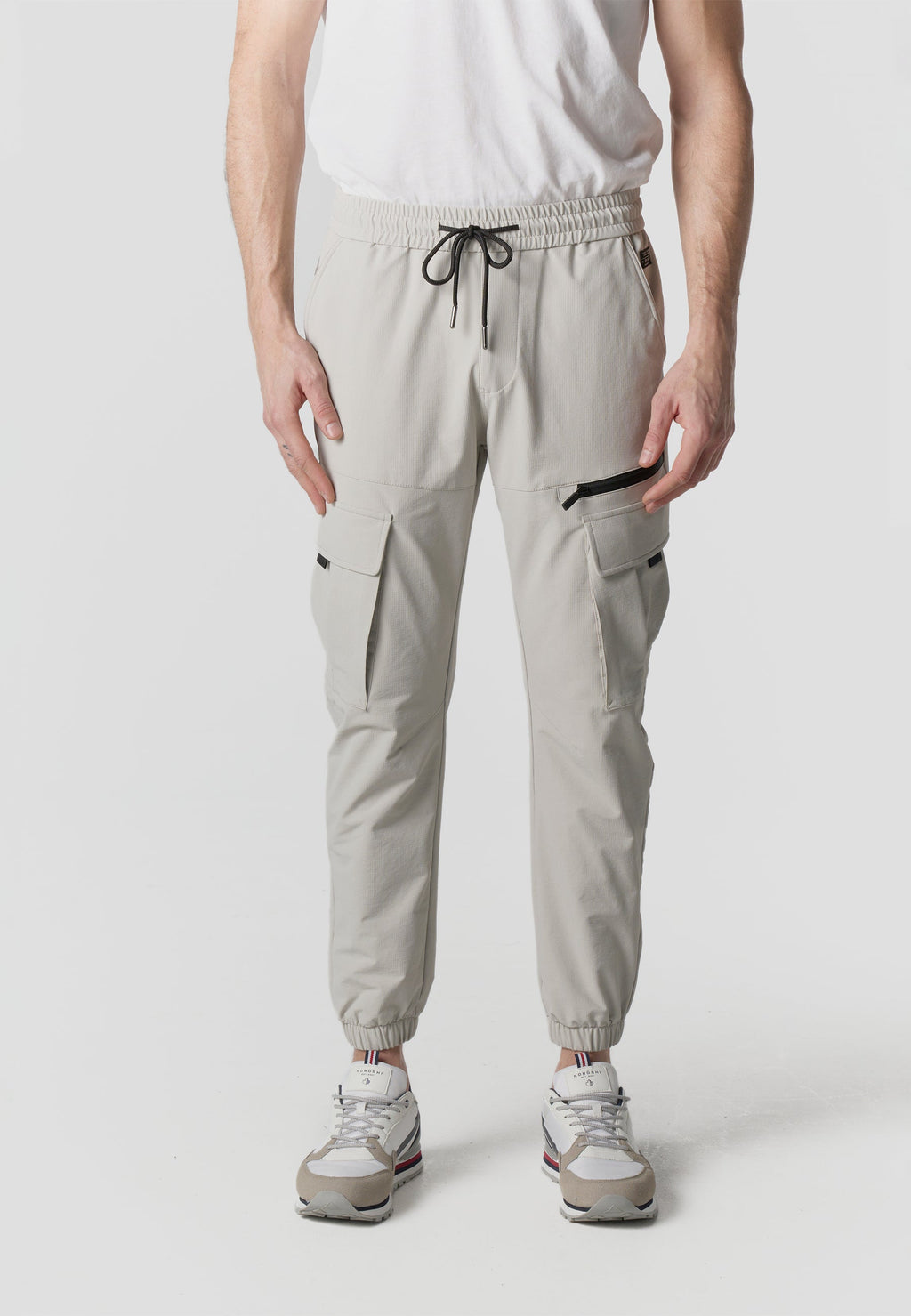 Pantalón Jogger Largo Hombre Elástico Negro  | Koroshi