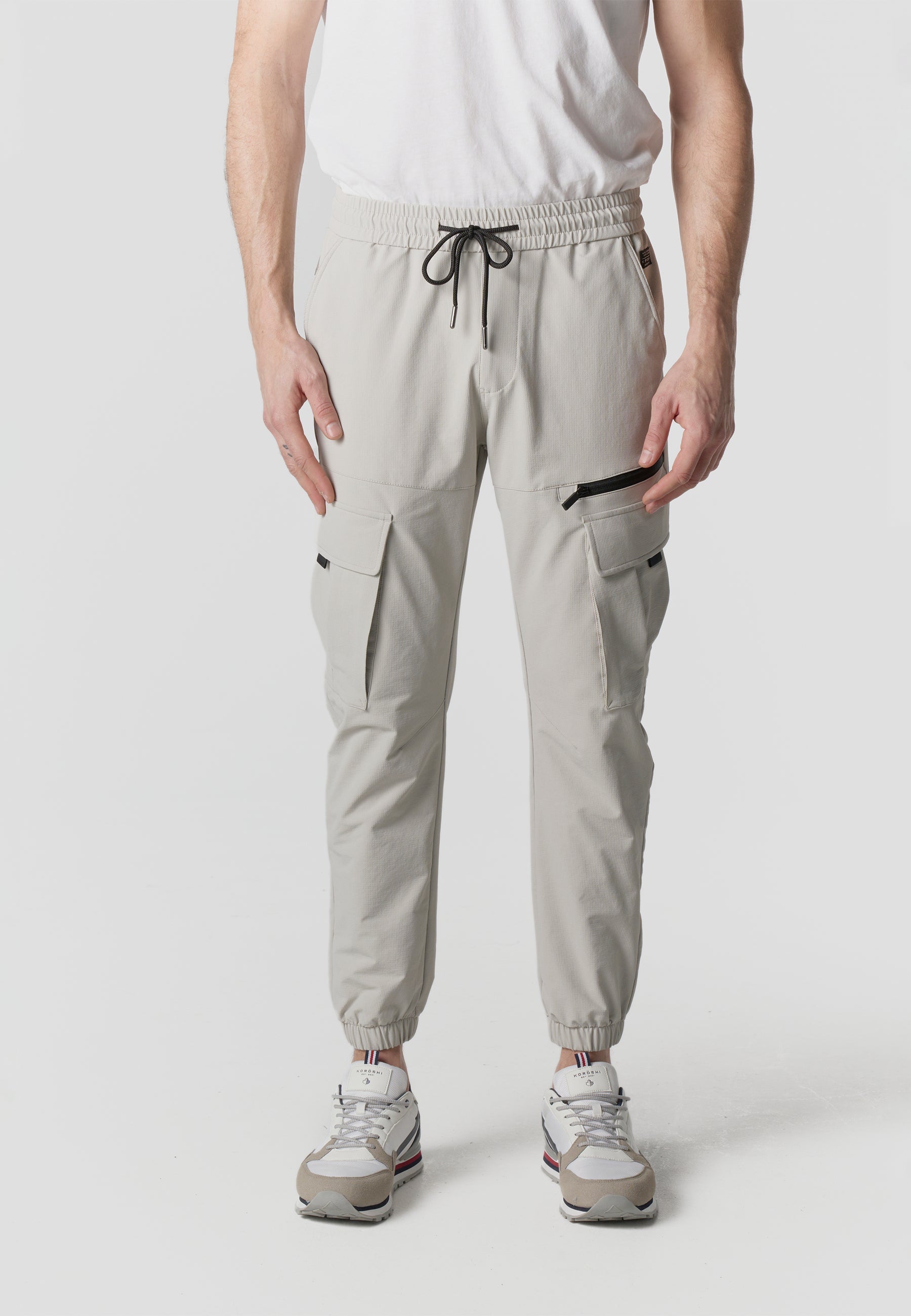 Pantalón Jogger Largo Hombre Elástico Negro  | Koroshi