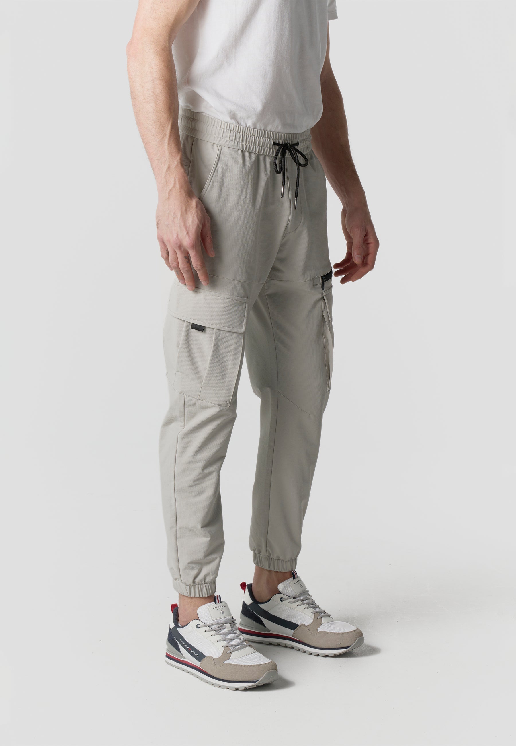 Pantalón Jogger Largo Hombre Elástico Negro  | Koroshi