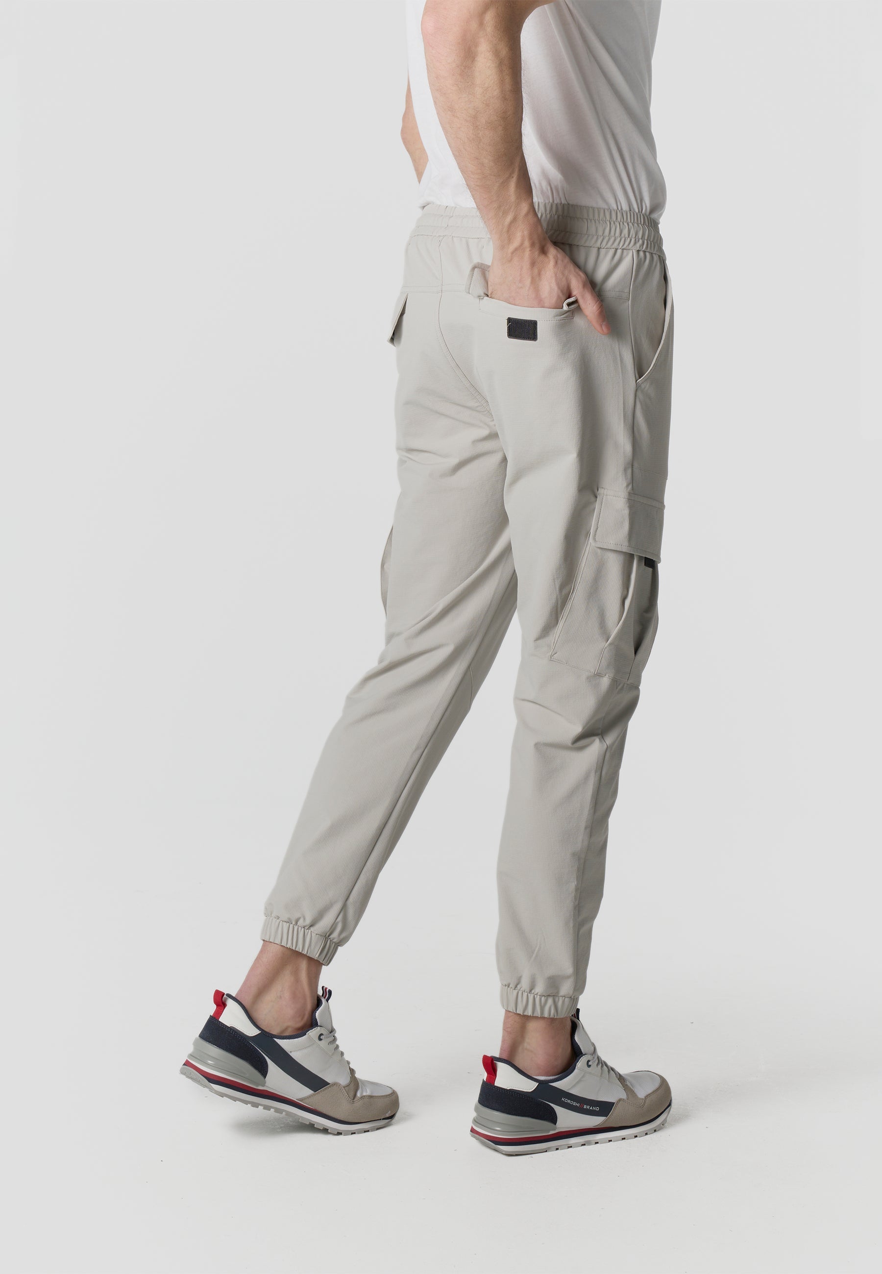 Pantalón Jogger Largo Hombre Elástico Negro  | Koroshi