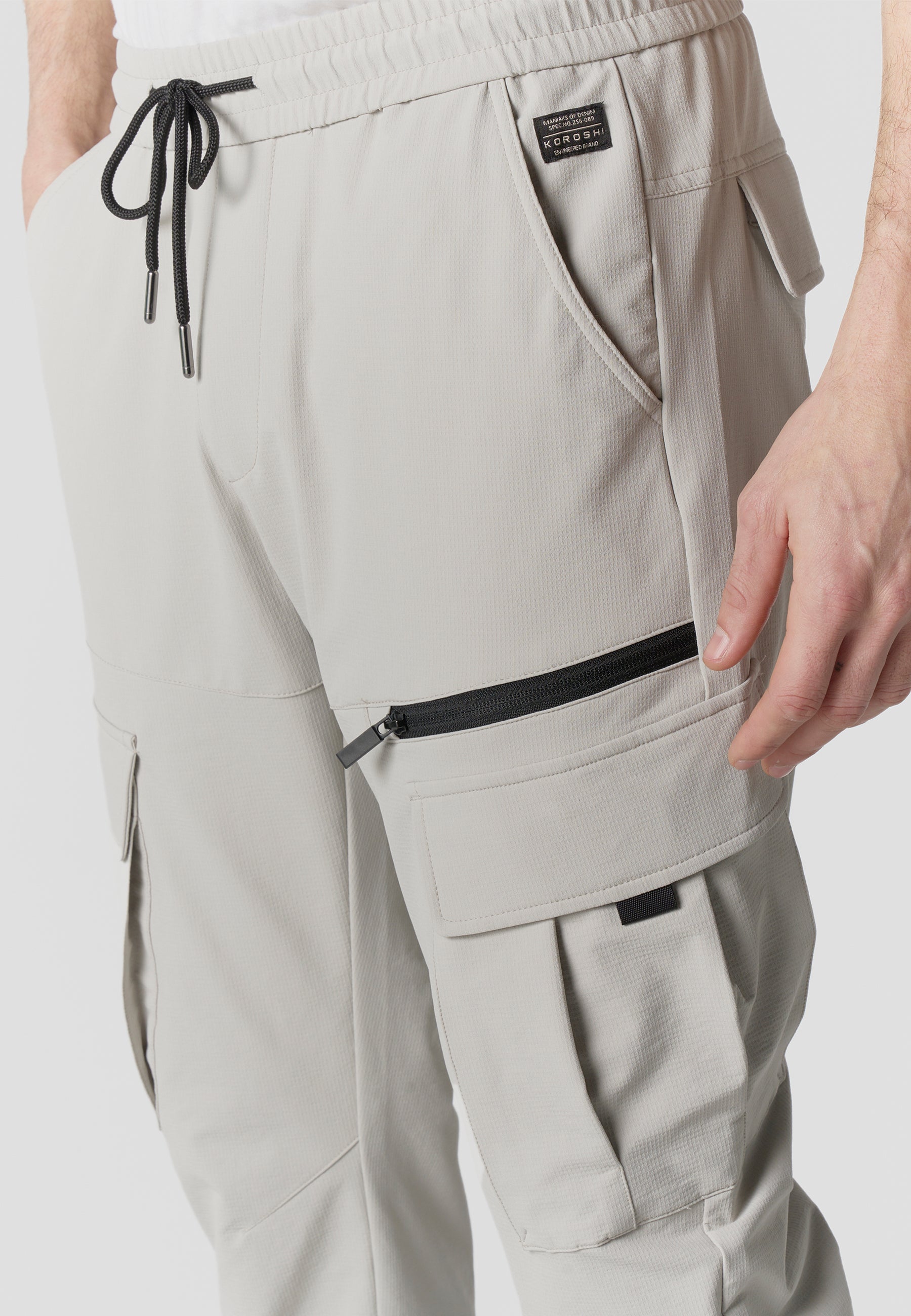 Pantalón Jogger Largo Hombre Elástico Negro  | Koroshi