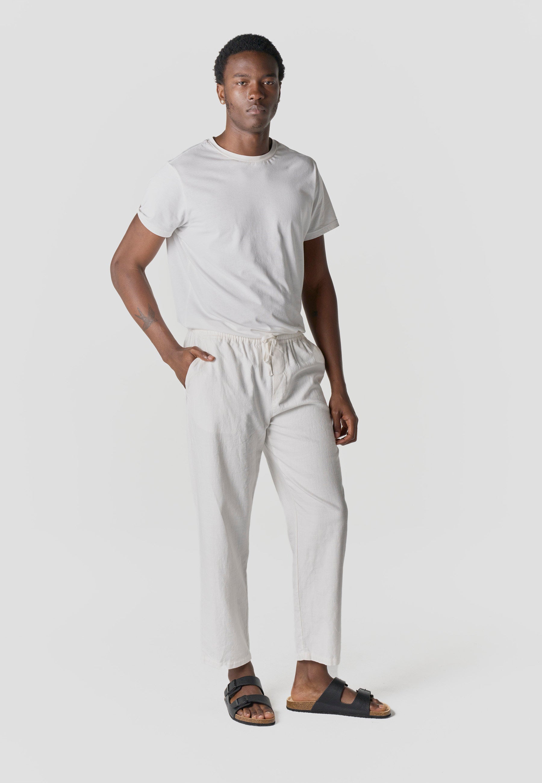 Pantalón Jogger Relaxed Crudo Hombre 100% Algodón | Koroshi