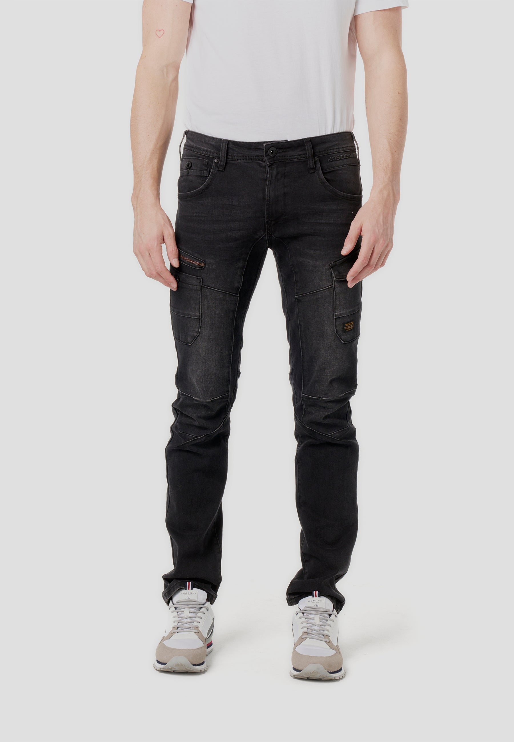 Pantalón Hombre Vaquero Workwear Cargo – Koroshi Negro