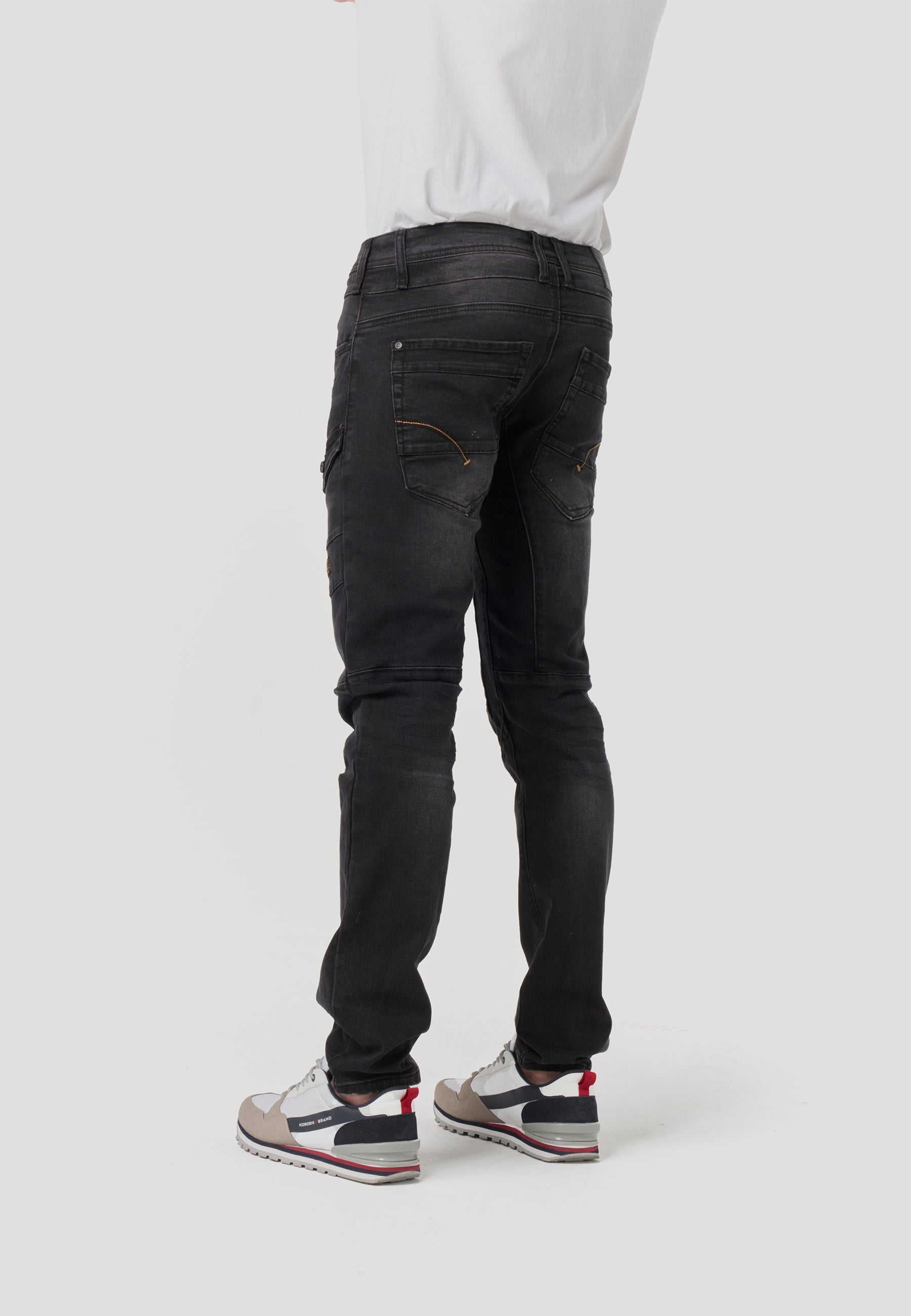 Pantalón Hombre Vaquero Workwear Cargo – Koroshi Negro