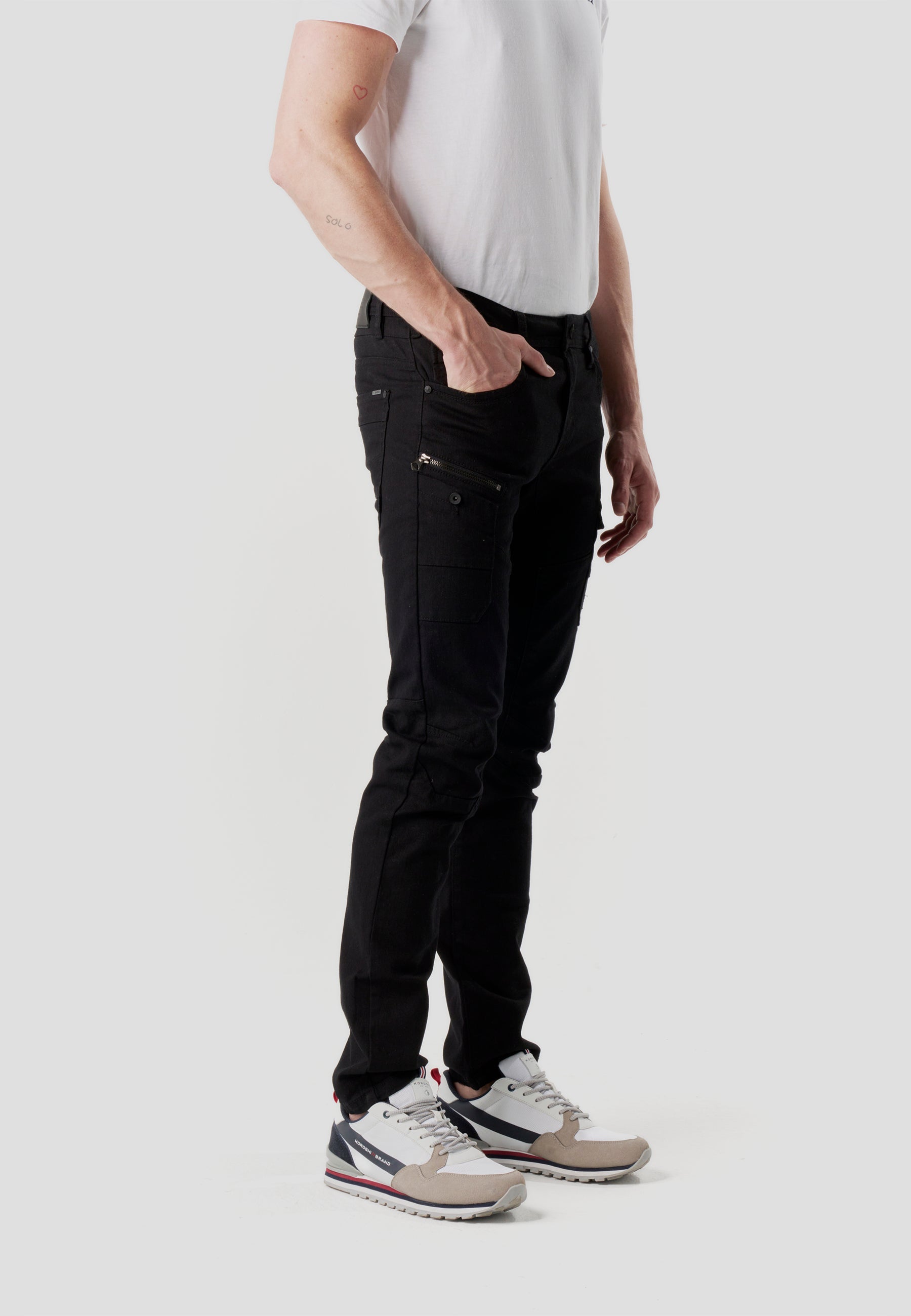 Pantalón Hombre Vaquero Workwear Cargo – Koroshi Negro