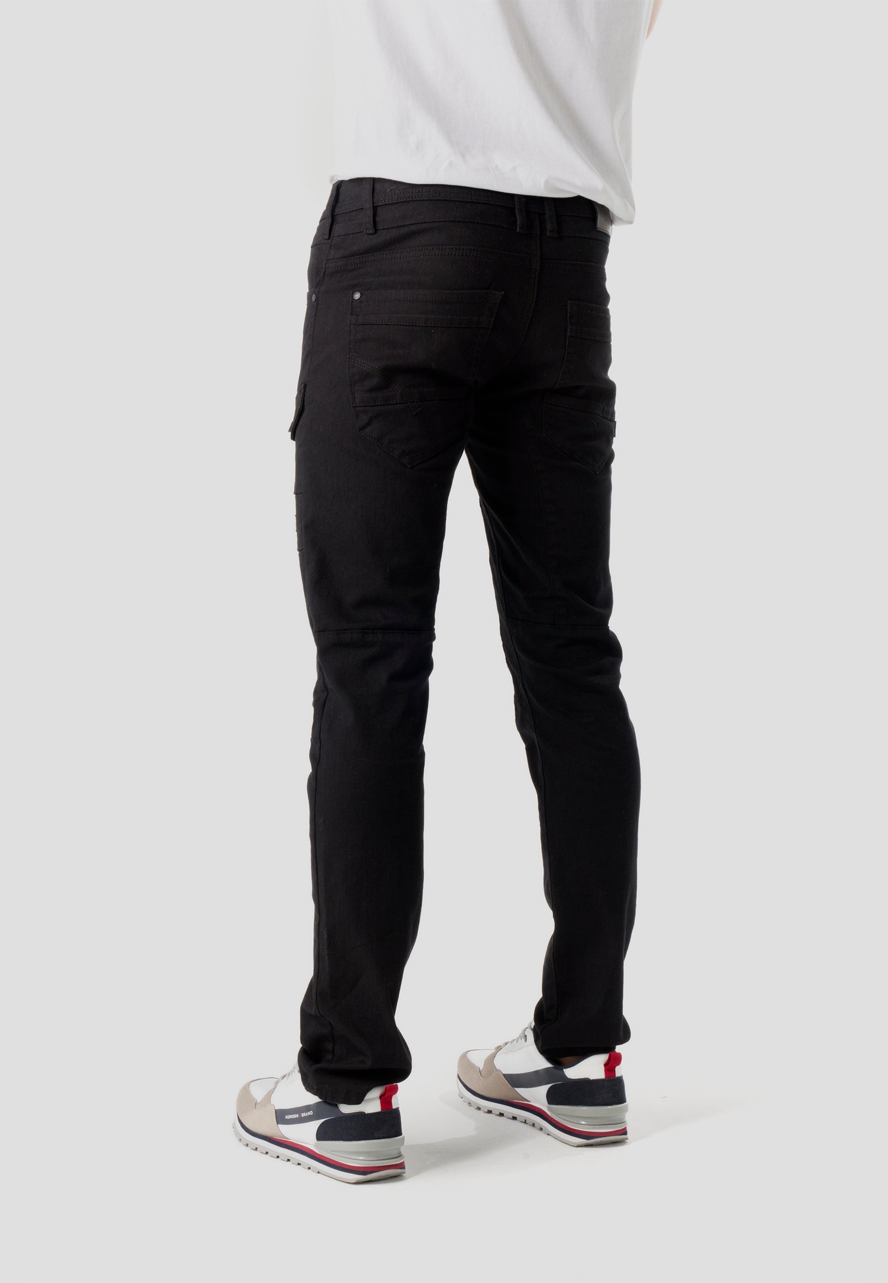 Pantalón Hombre Vaquero Workwear Cargo – Koroshi Negro