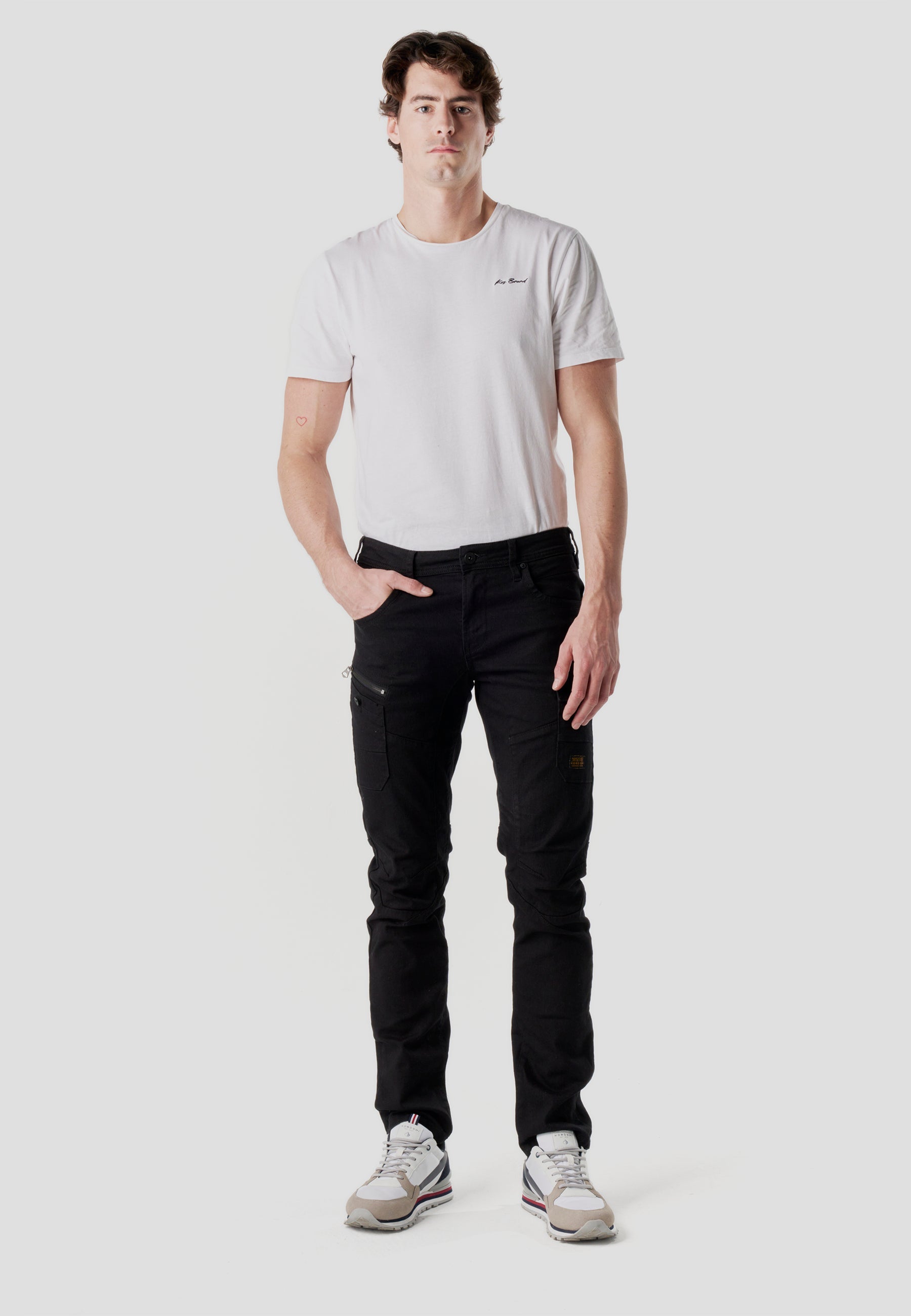 Pantalón Hombre Vaquero Workwear Cargo – Koroshi Negro