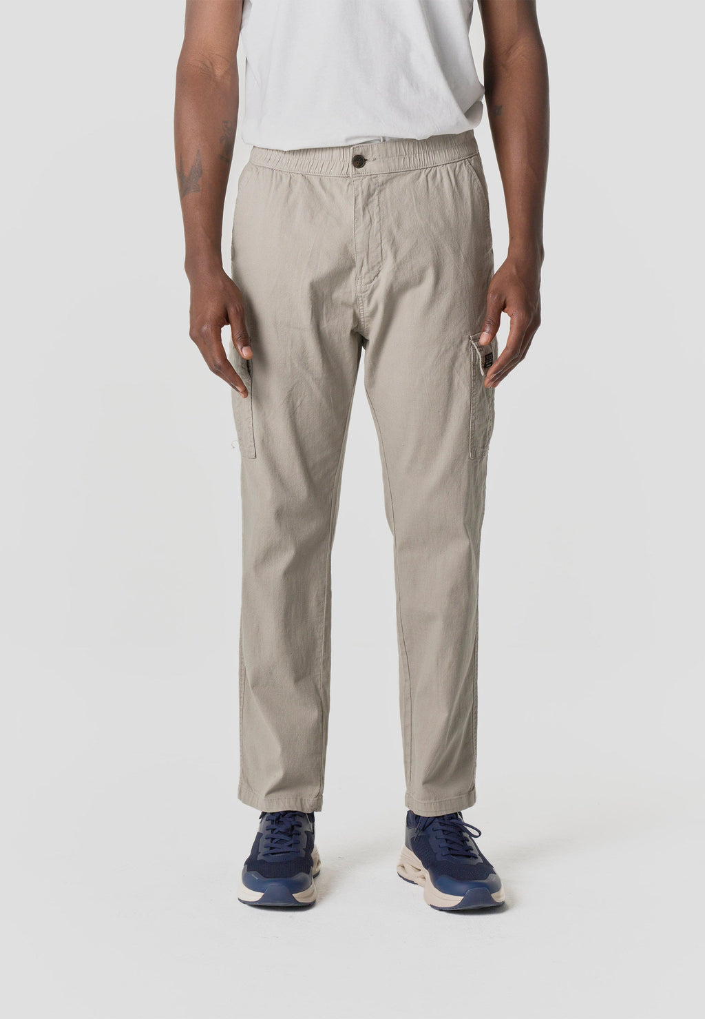 Pantalón Cargo Relaxed Hombre Algodón Lino Elástico | Koroshi