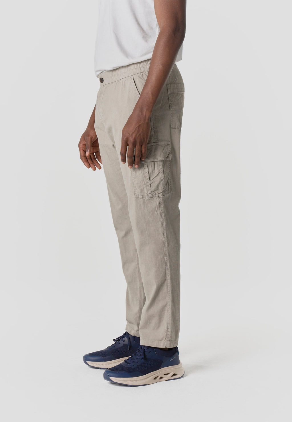 Pantalón Cargo Relaxed Hombre Algodón Lino Elástico | Koroshi