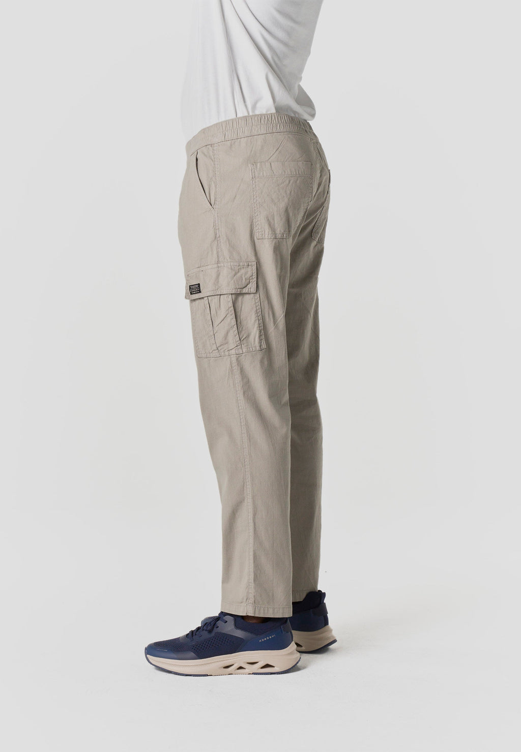 Pantalón Cargo Relaxed Hombre Algodón Lino Elástico | Koroshi