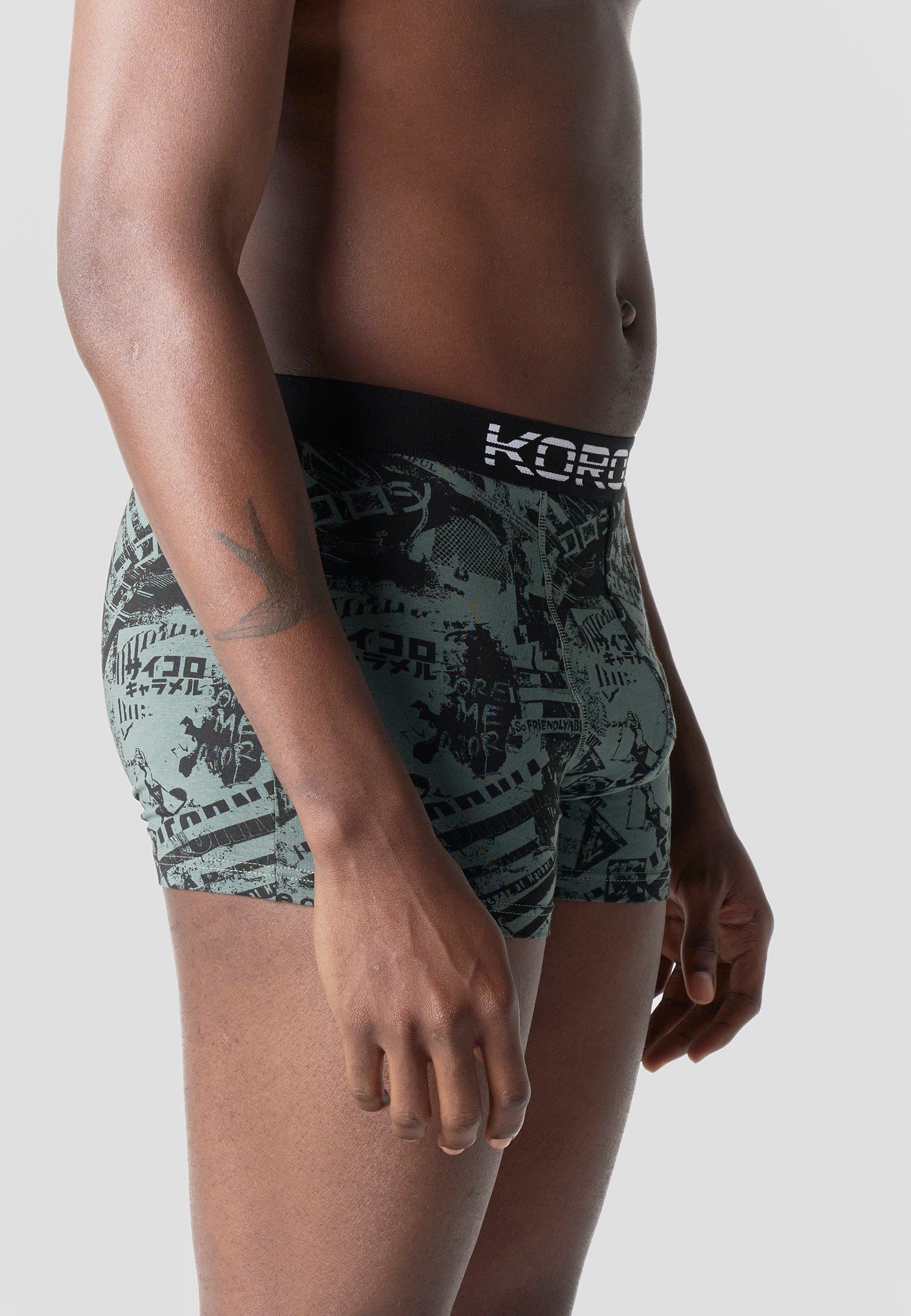 Pack 5 Calzoncillos Bóxer Hombre Estampado Algodón – Koroshi 2611UN03