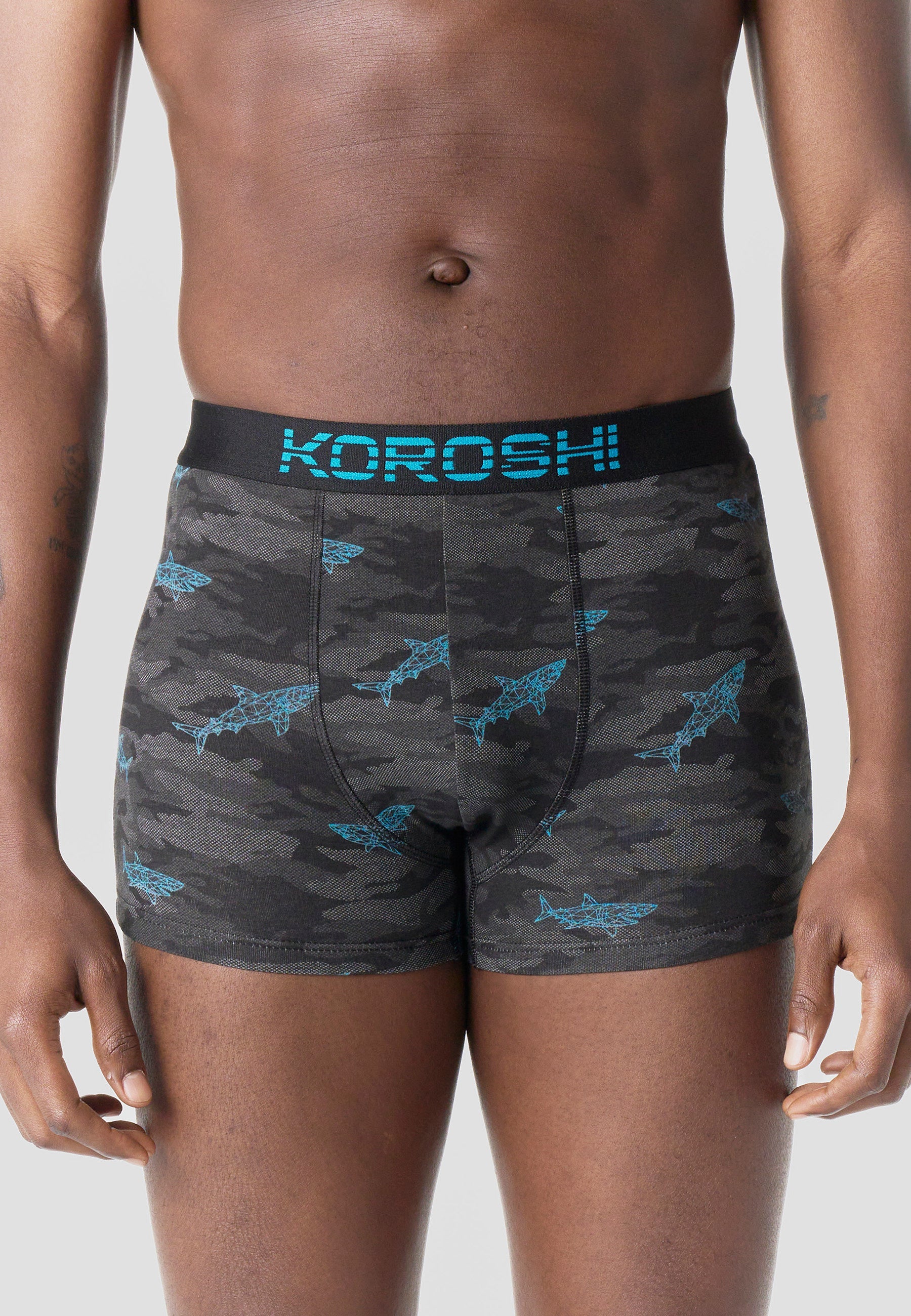 Pack 3 Calzoncillos Bóxer Hombre Estampado Algodón – Koroshi 2611UN05