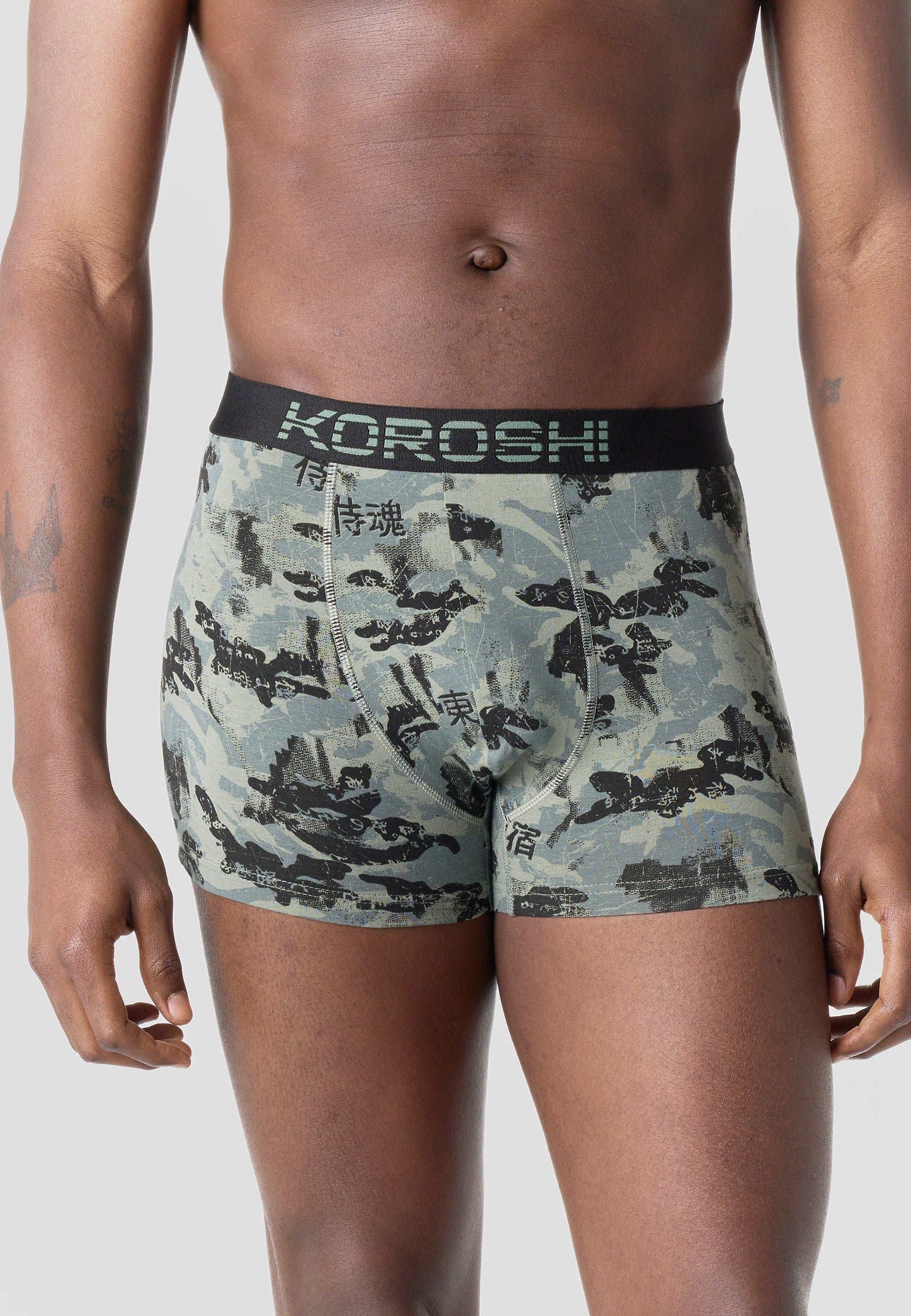 Pack 3 Calzoncillos Bóxer Hombre Estampado Algodón – Koroshi 2611UN05