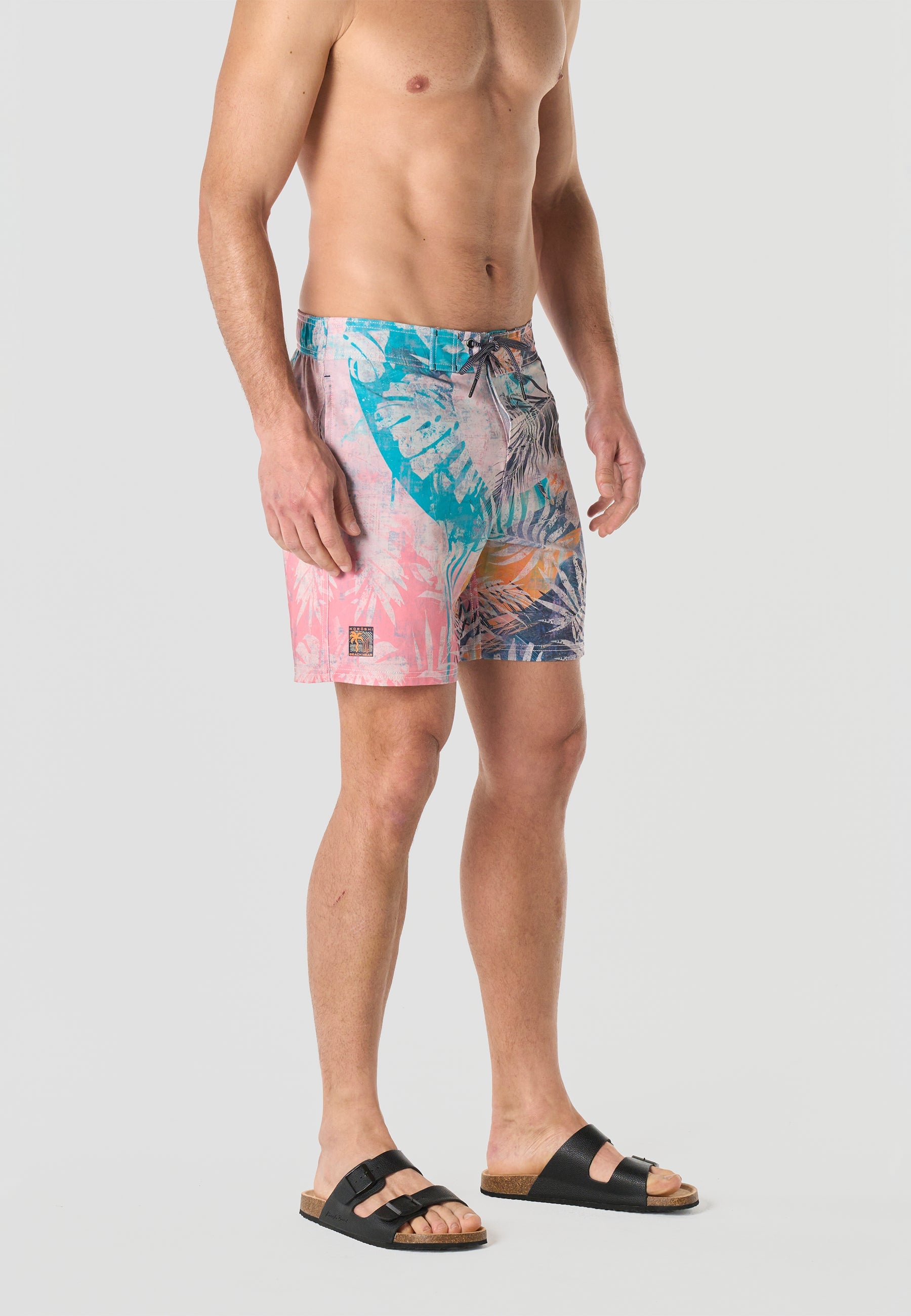 Bañador Hombre Surfero Tropical – Koroshi Multicolor