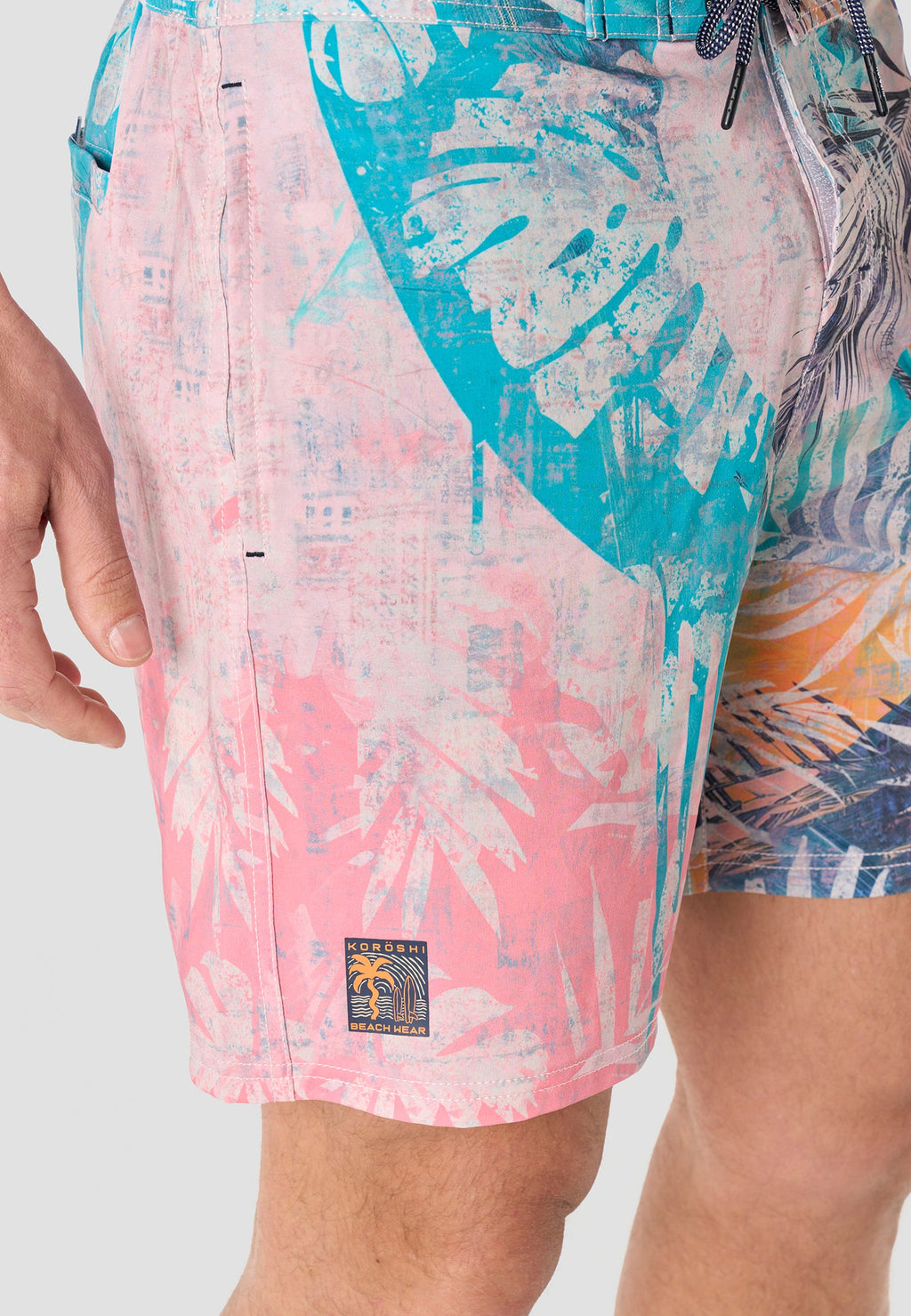 Bañador Hombre Surfero Tropical – Koroshi Multicolor