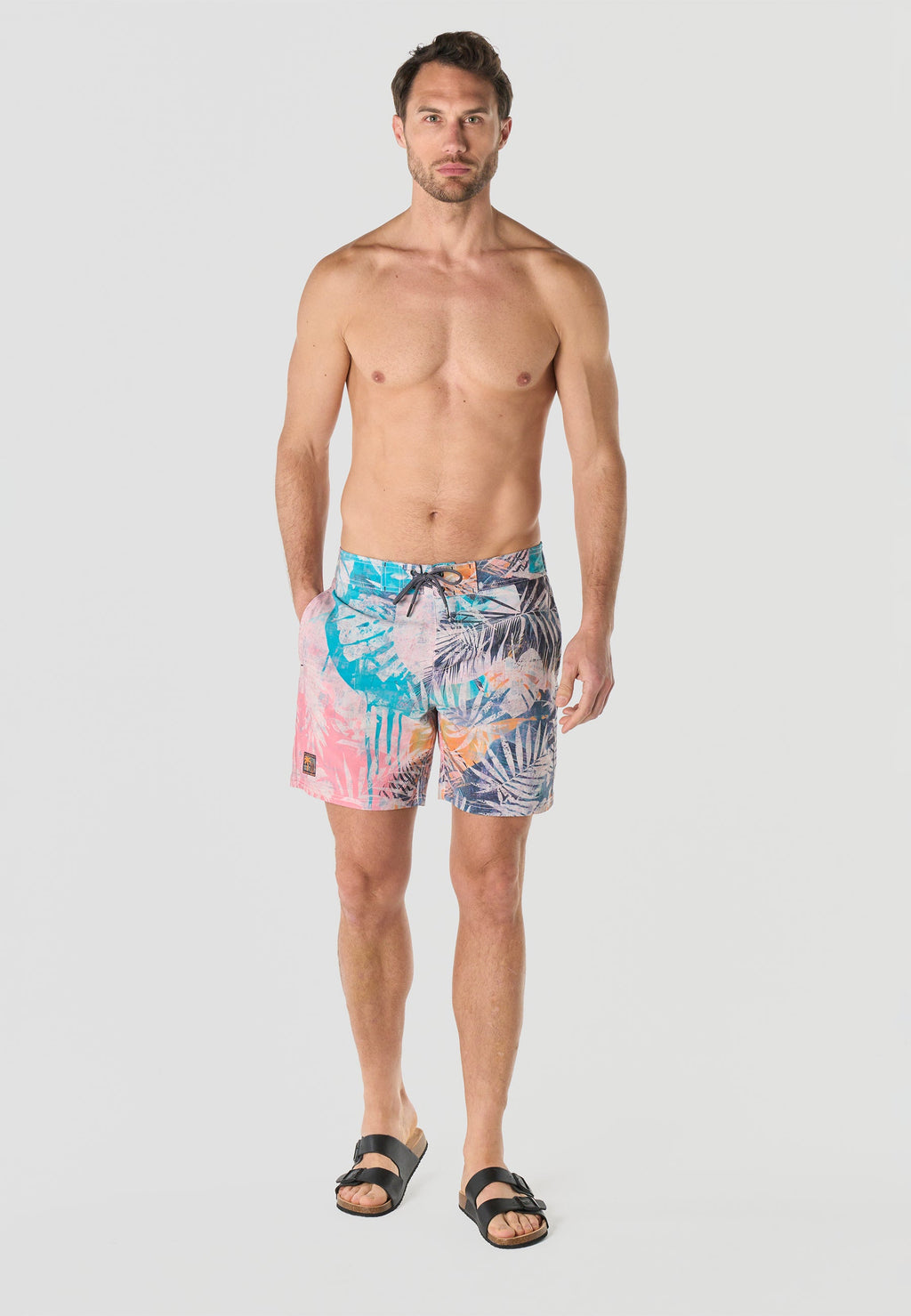 Bañador Hombre Surfero Tropical – Koroshi Multicolor