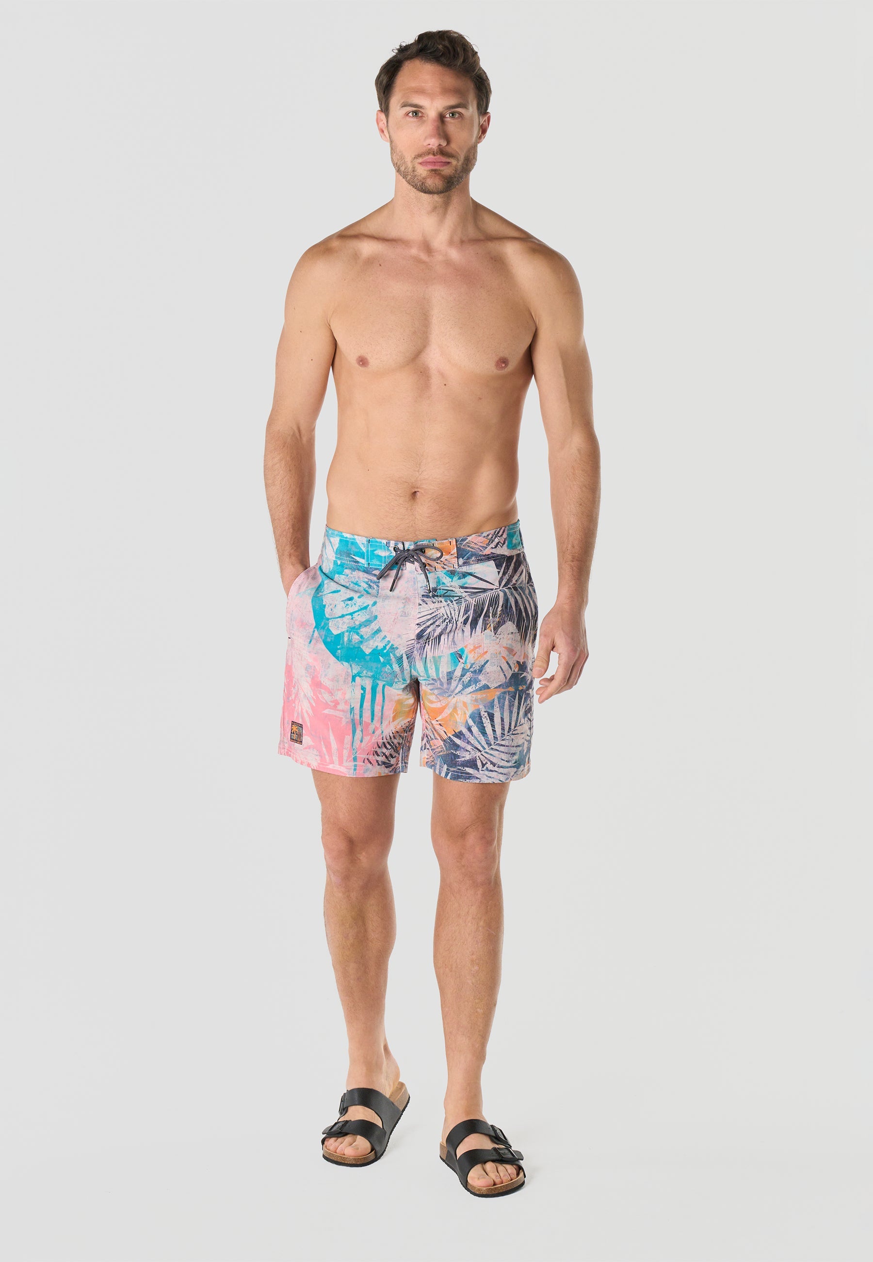 Bañador Hombre Surfero Tropical – Koroshi Multicolor