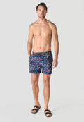 Bañador Hombre Corto Estampado Étnico – Koroshi Navy