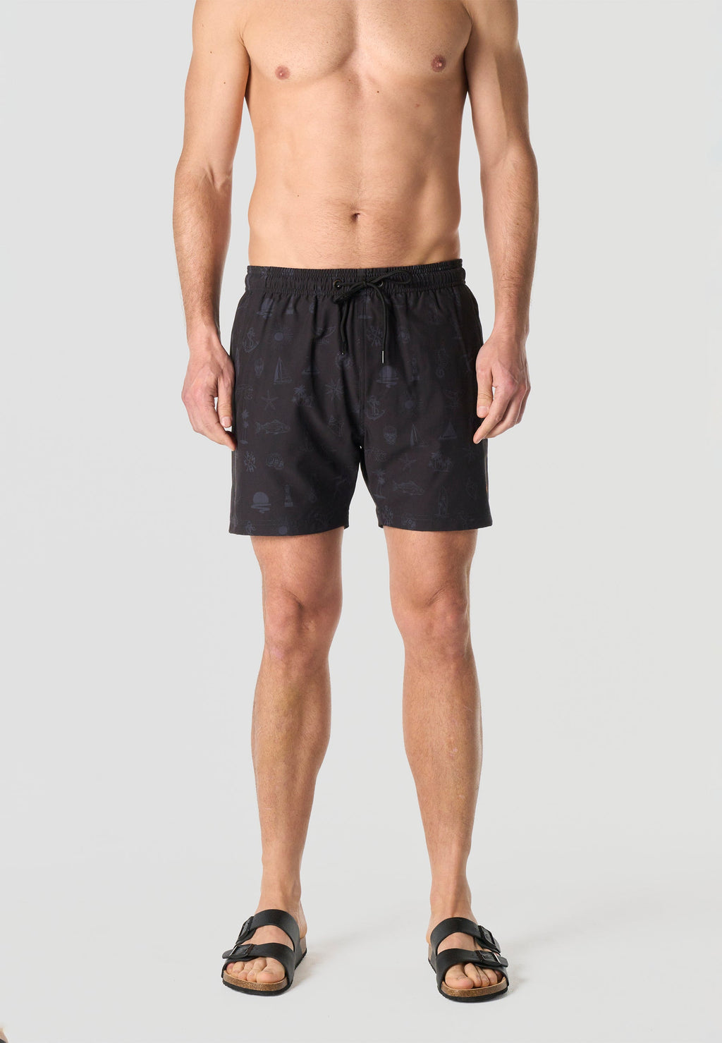Bañador Hombre Corto Estampado Náutico – Koroshi 2611WA10
