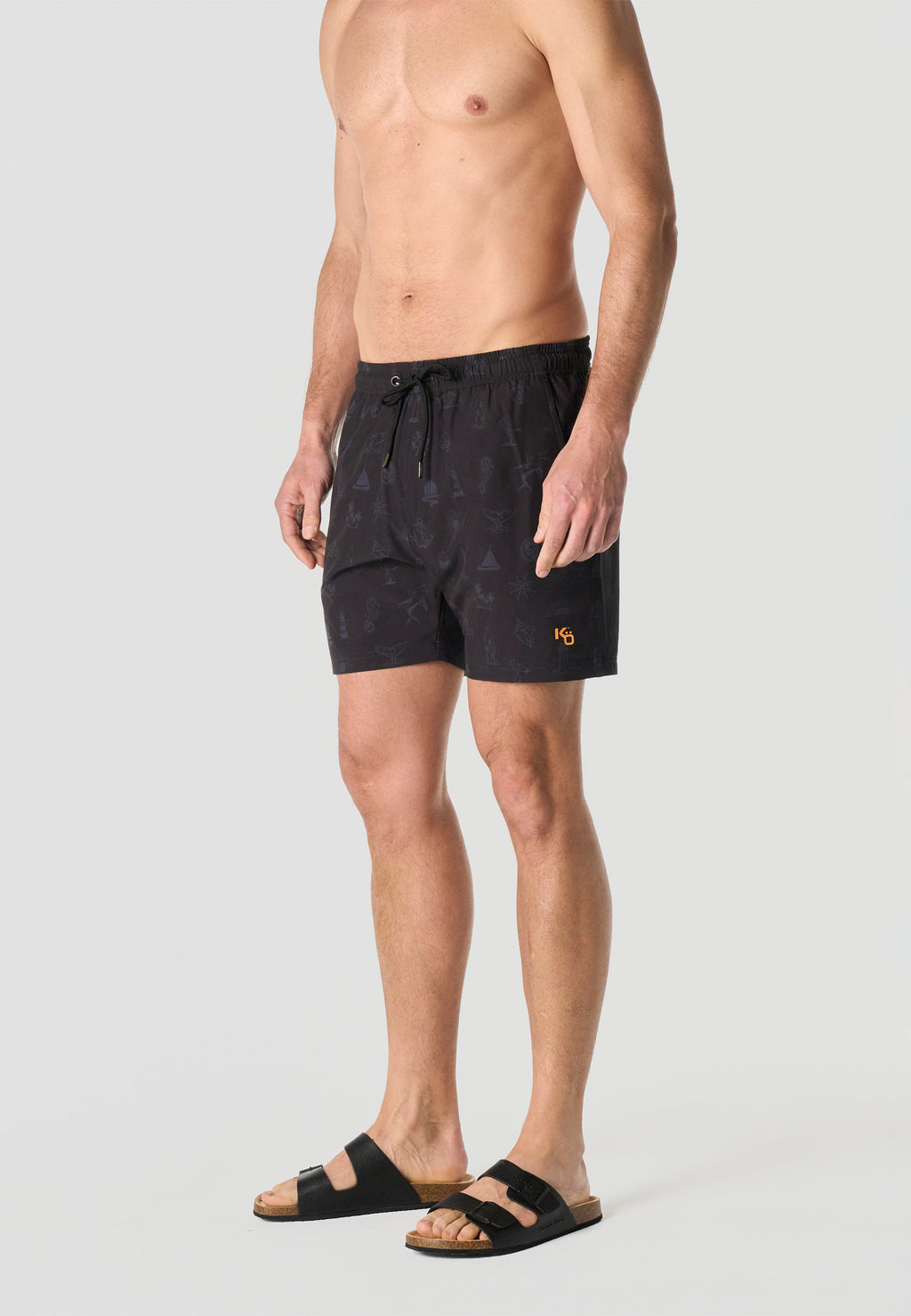 Bañador Hombre Corto Estampado Náutico – Koroshi 2611WA10