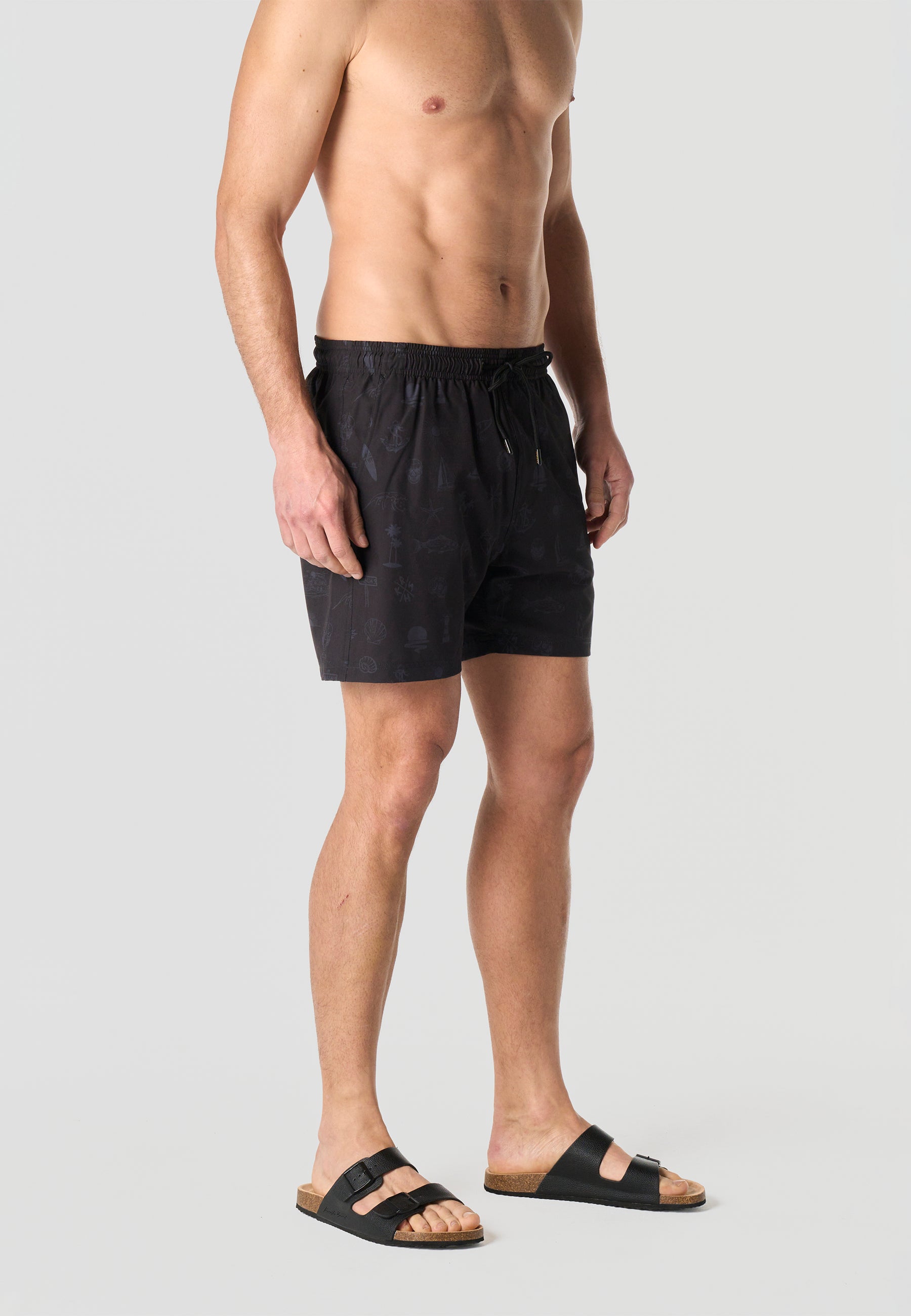 Bañador Hombre Corto Estampado Náutico – Koroshi 2611WA10