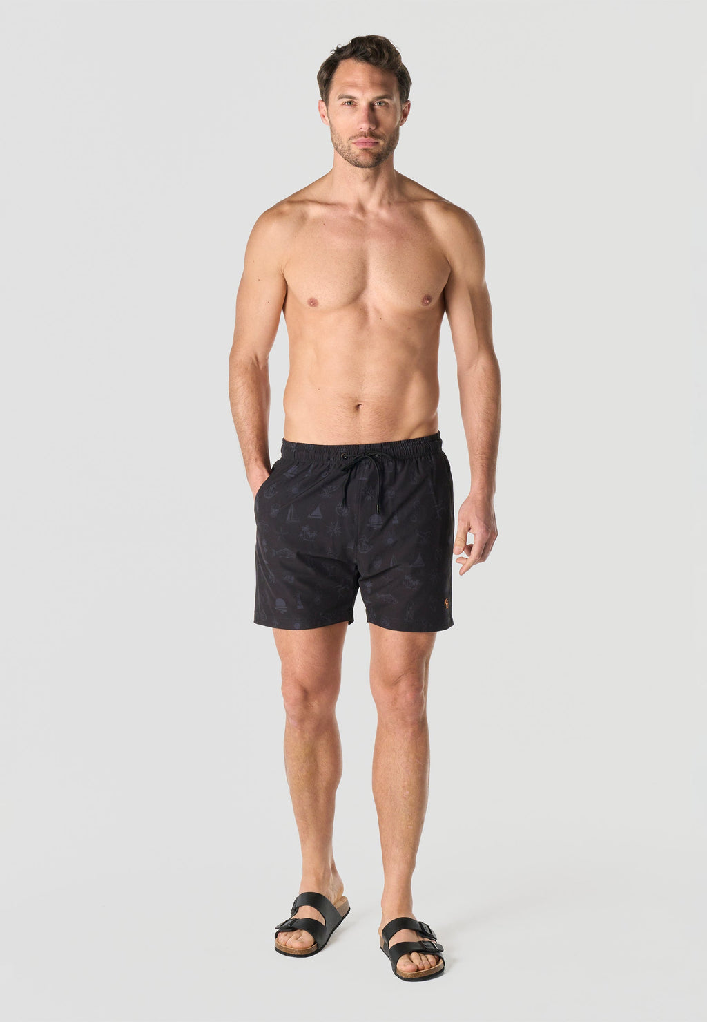 Bañador Hombre Corto Estampado Náutico – Koroshi 2611WA10
