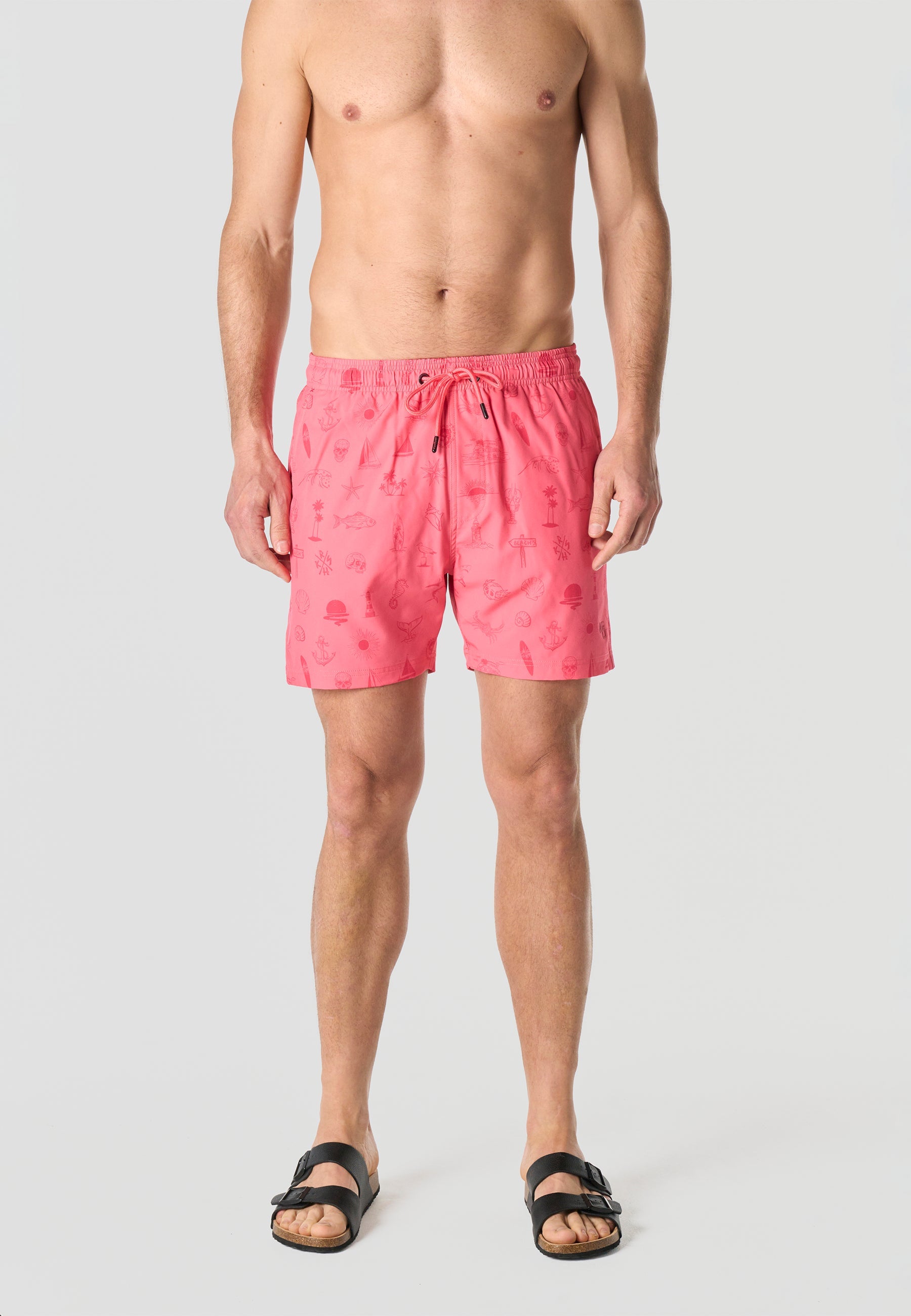 Bañador Hombre Corto Estampado Náutico – Koroshi 2611WA10