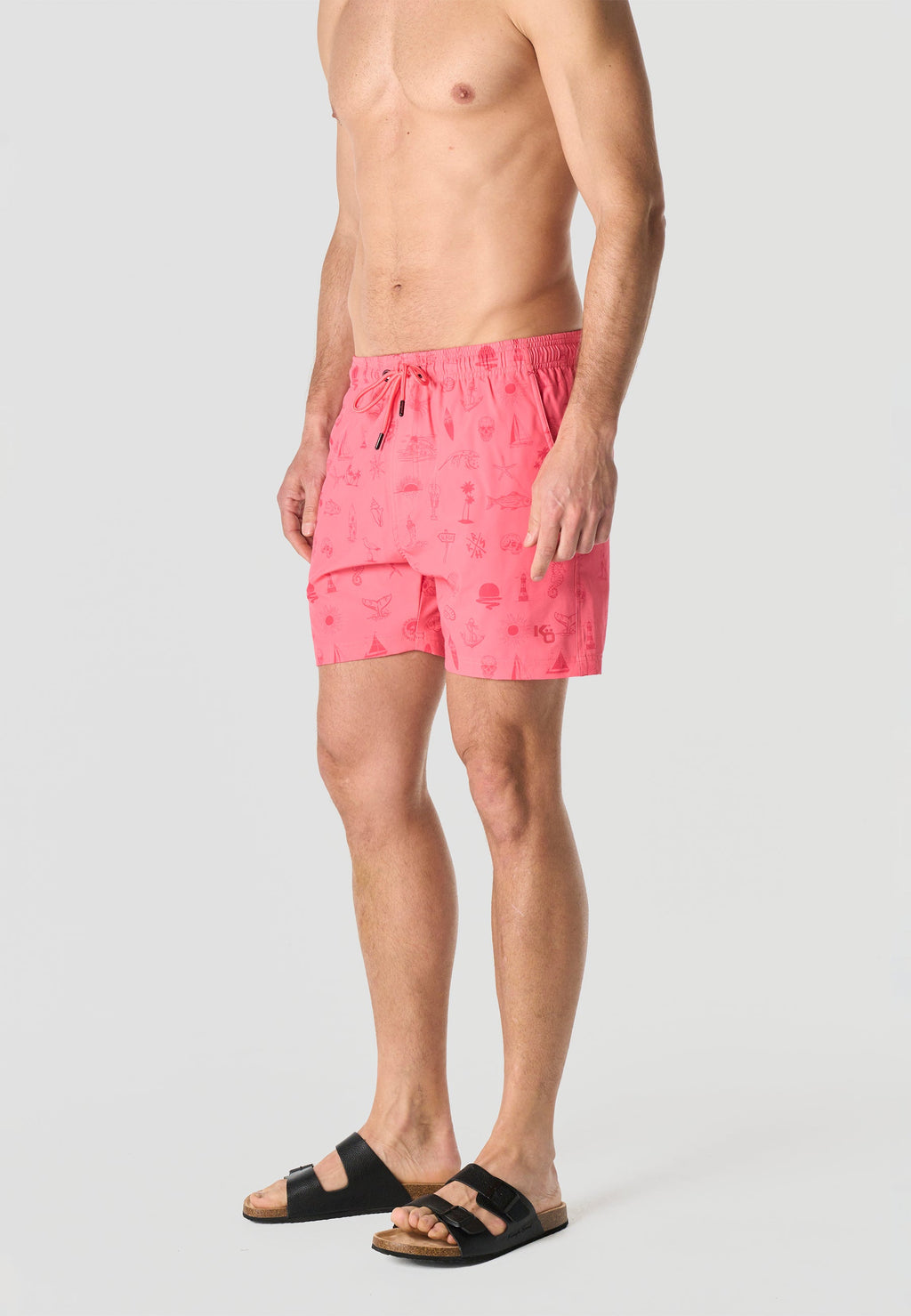 Bañador Hombre Corto Estampado Náutico – Koroshi 2611WA10