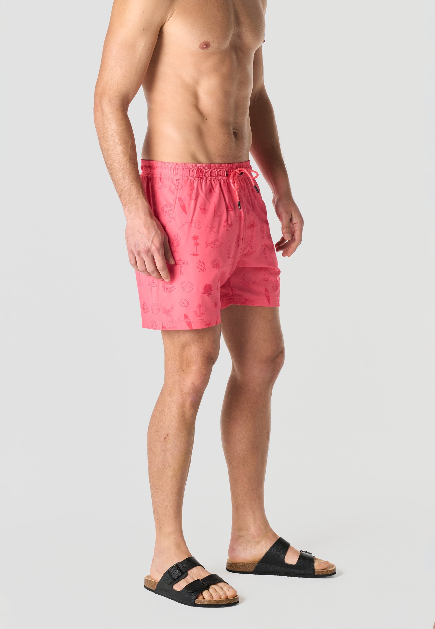 Bañador Hombre Corto Estampado Náutico – Koroshi 2611WA10