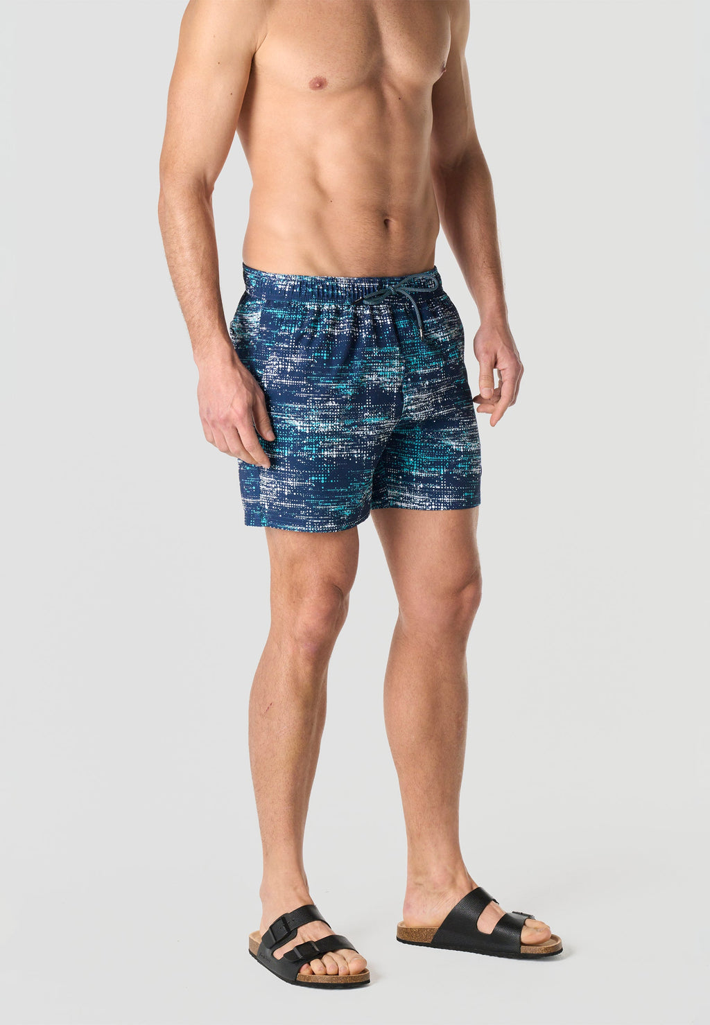 Bañador Hombre Corto Estampado Pixelado – Koroshi 2611WA13