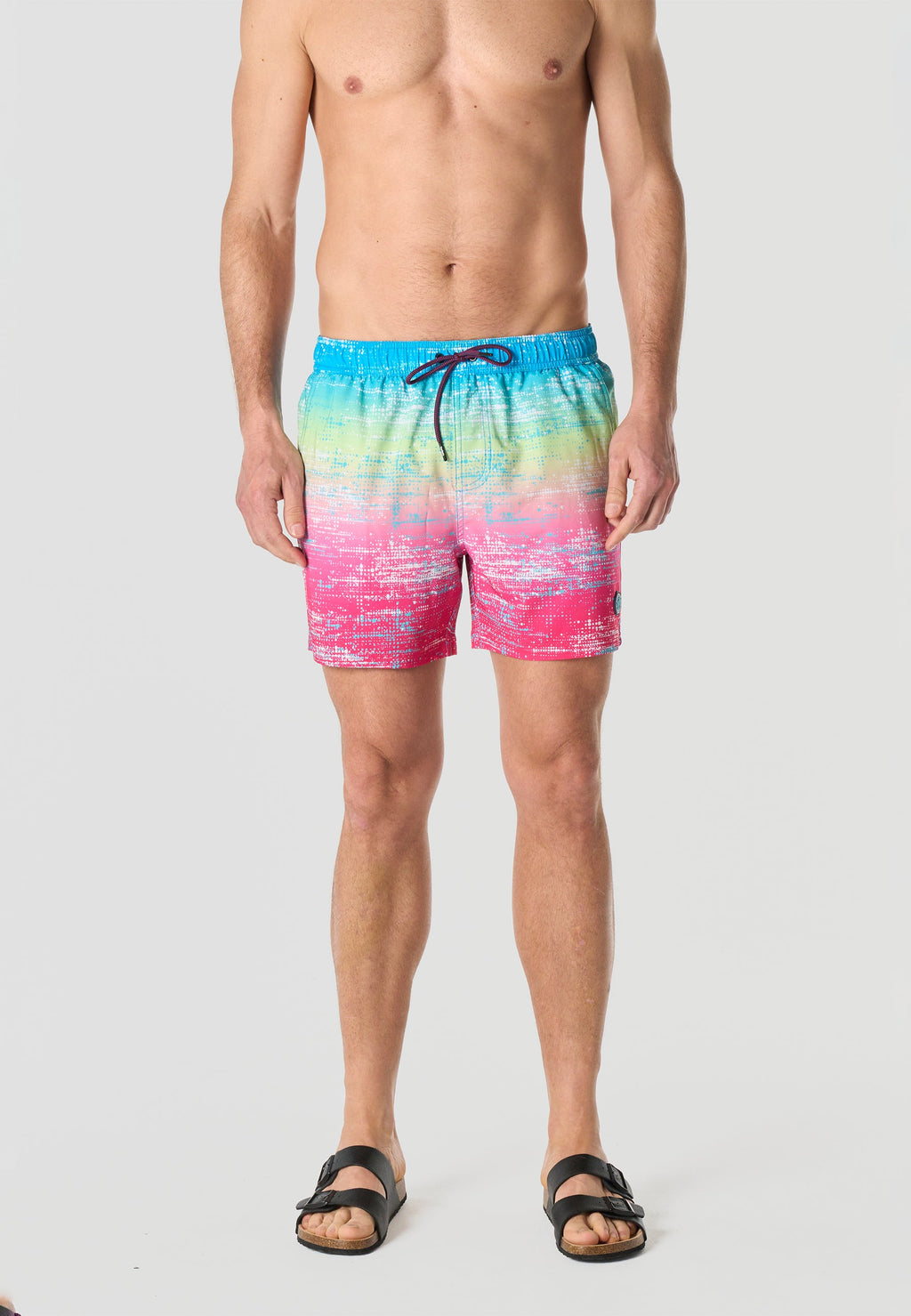 Bañador Hombre Corto Estampado Pixelado – Koroshi 2611WA13
