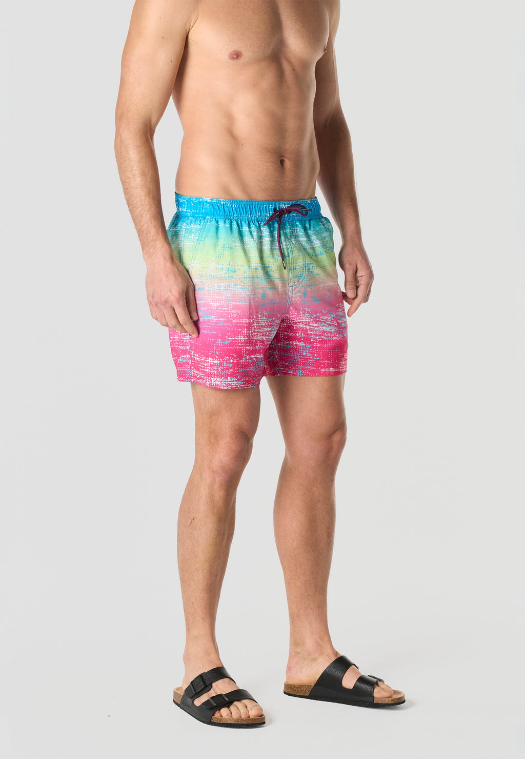 Bañador Hombre Corto Estampado Pixelado – Koroshi 2611WA13