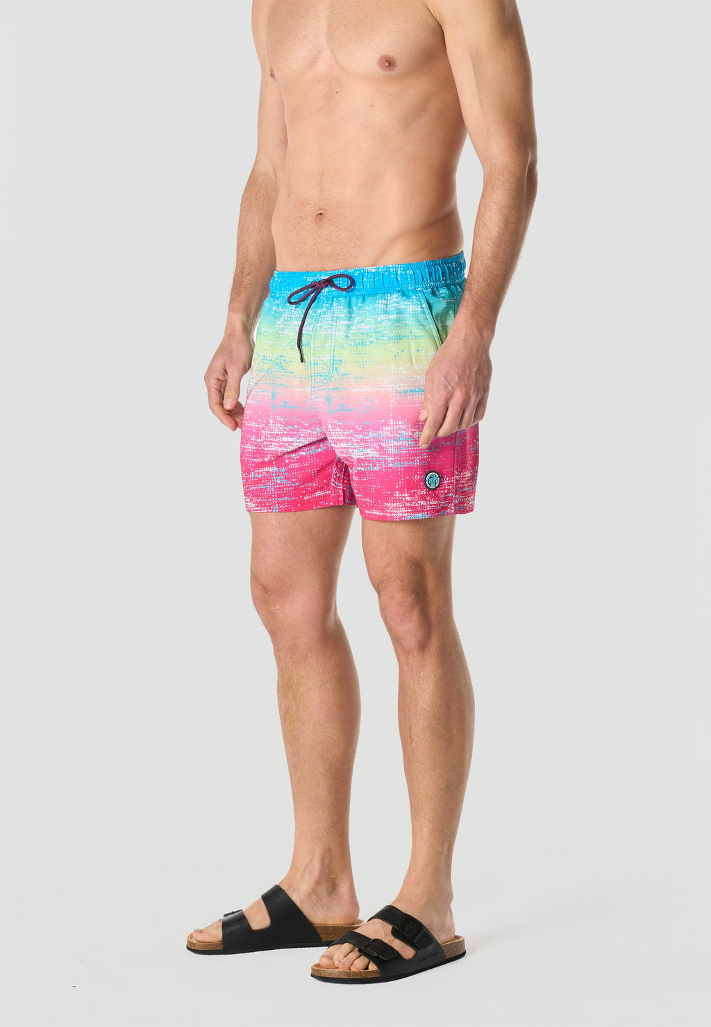 Bañador Hombre Corto Estampado Pixelado – Koroshi 2611WA13