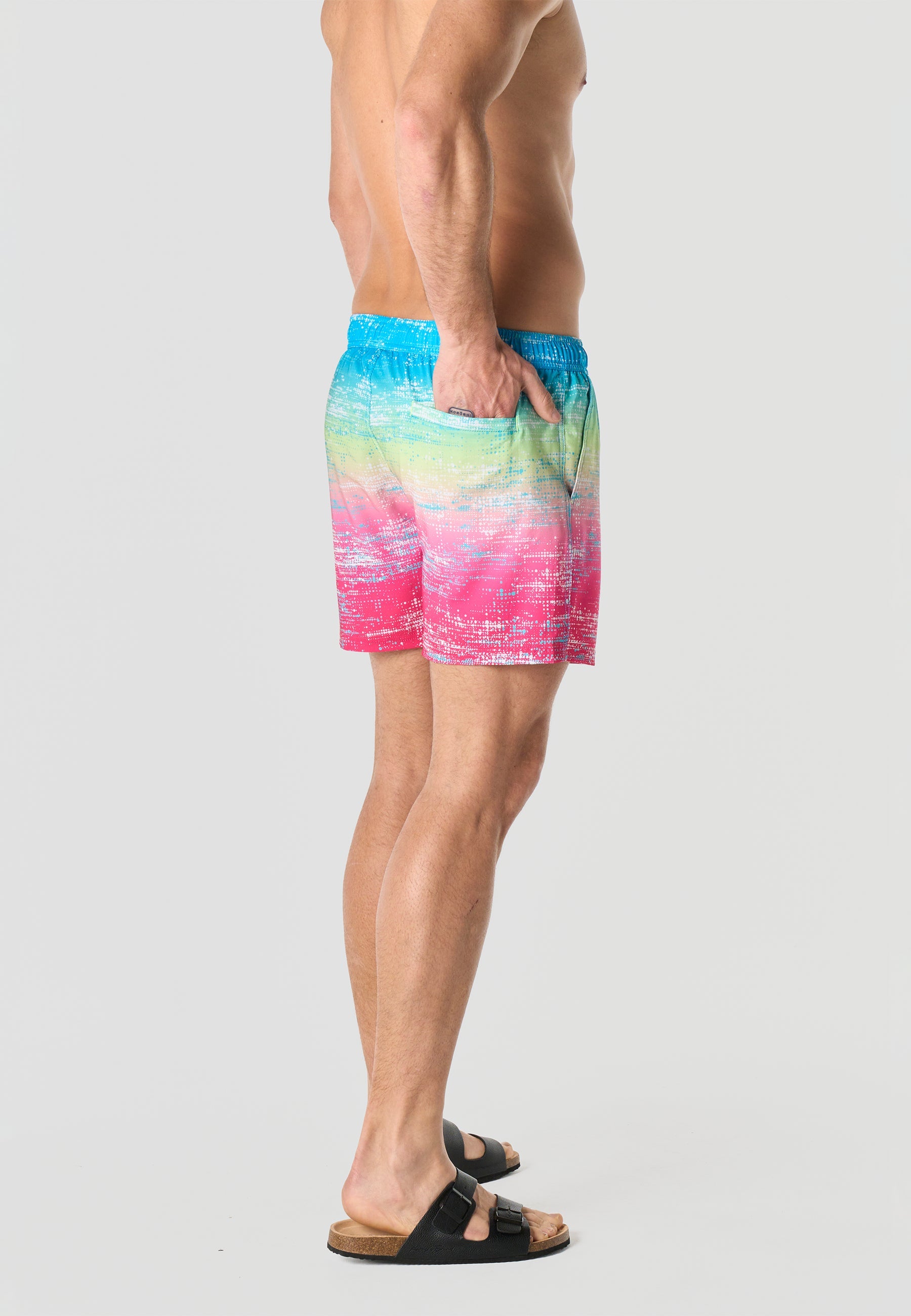 Bañador Hombre Corto Estampado Pixelado – Koroshi 2611WA13