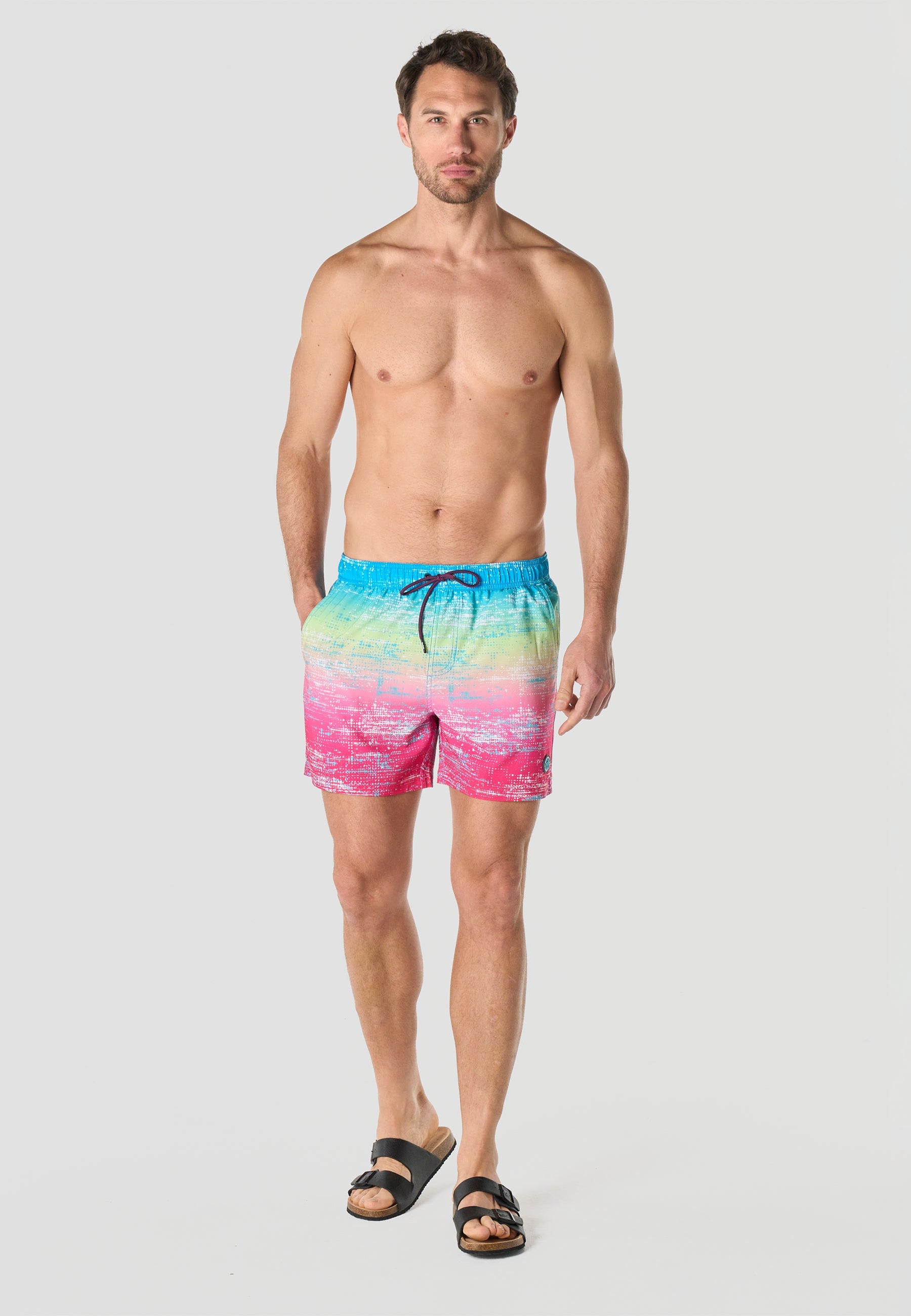 Bañador Hombre Corto Estampado Pixelado – Koroshi 2611WA13
