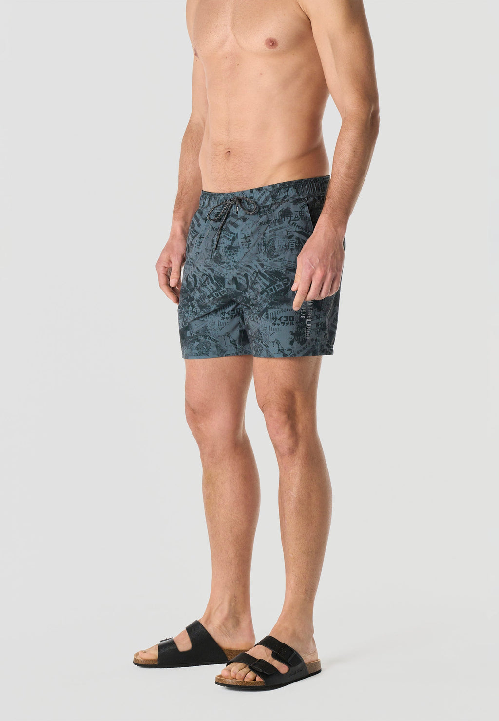 Bañador Hombre Corto Estampado Grunge – Koroshi 2611WA18