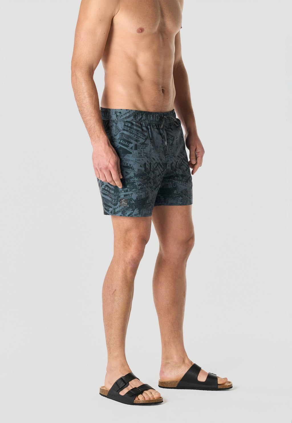 Bañador Hombre Corto Estampado Grunge – Koroshi 2611WA18