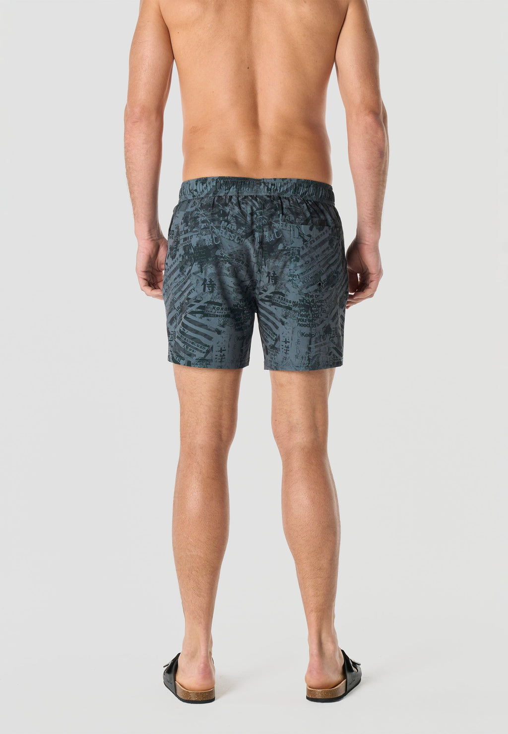 Bañador Hombre Corto Estampado Grunge – Koroshi 2611WA18
