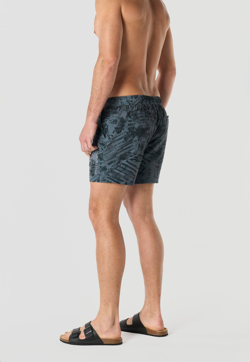 Bañador Hombre Corto Estampado Grunge – Koroshi 2611WA18